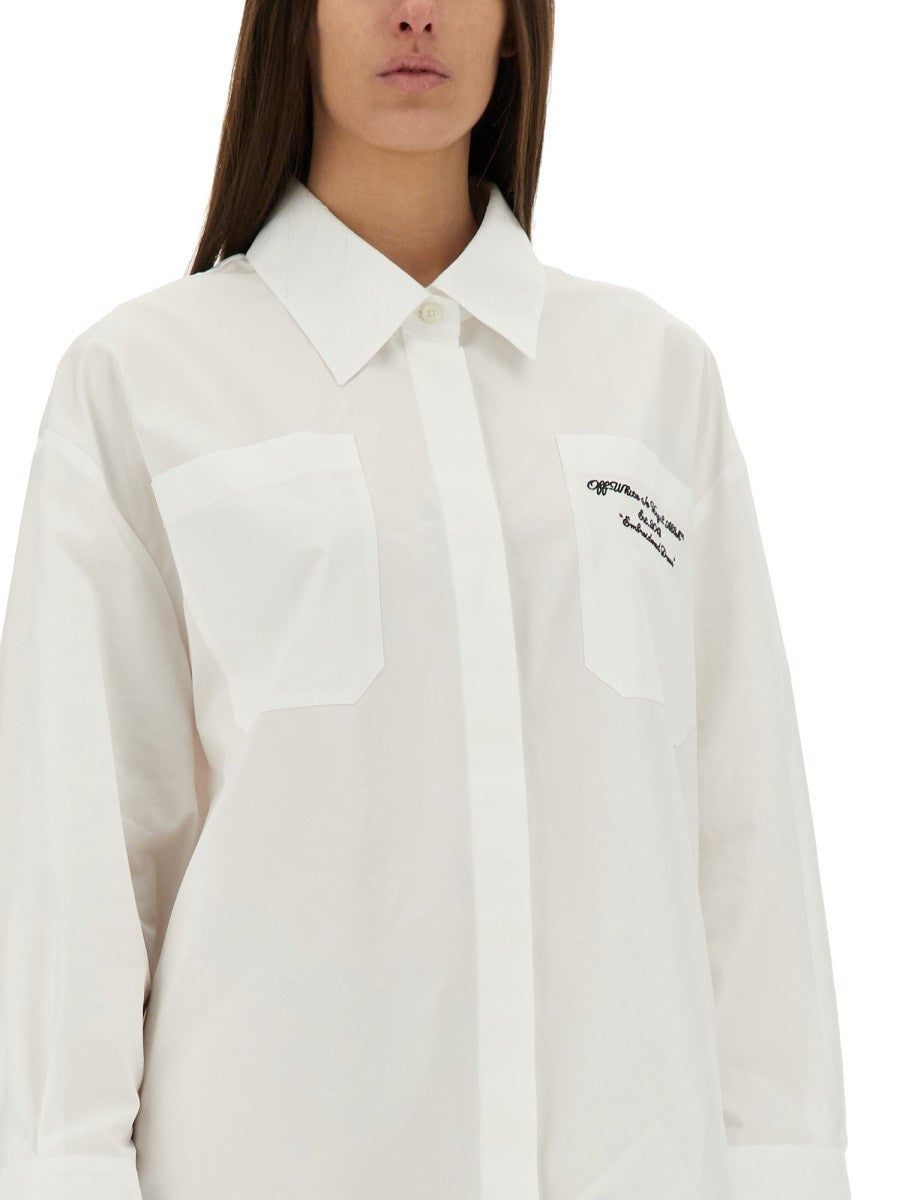 Off-White OVERSIZED POPLIN SHIRT