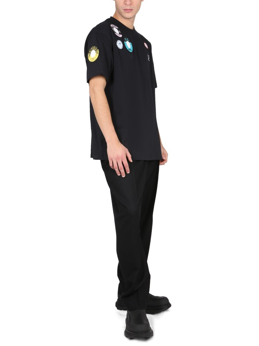 Fred Perry X Raf Simons OVERSIZED T-SHIRT WITH PATCH