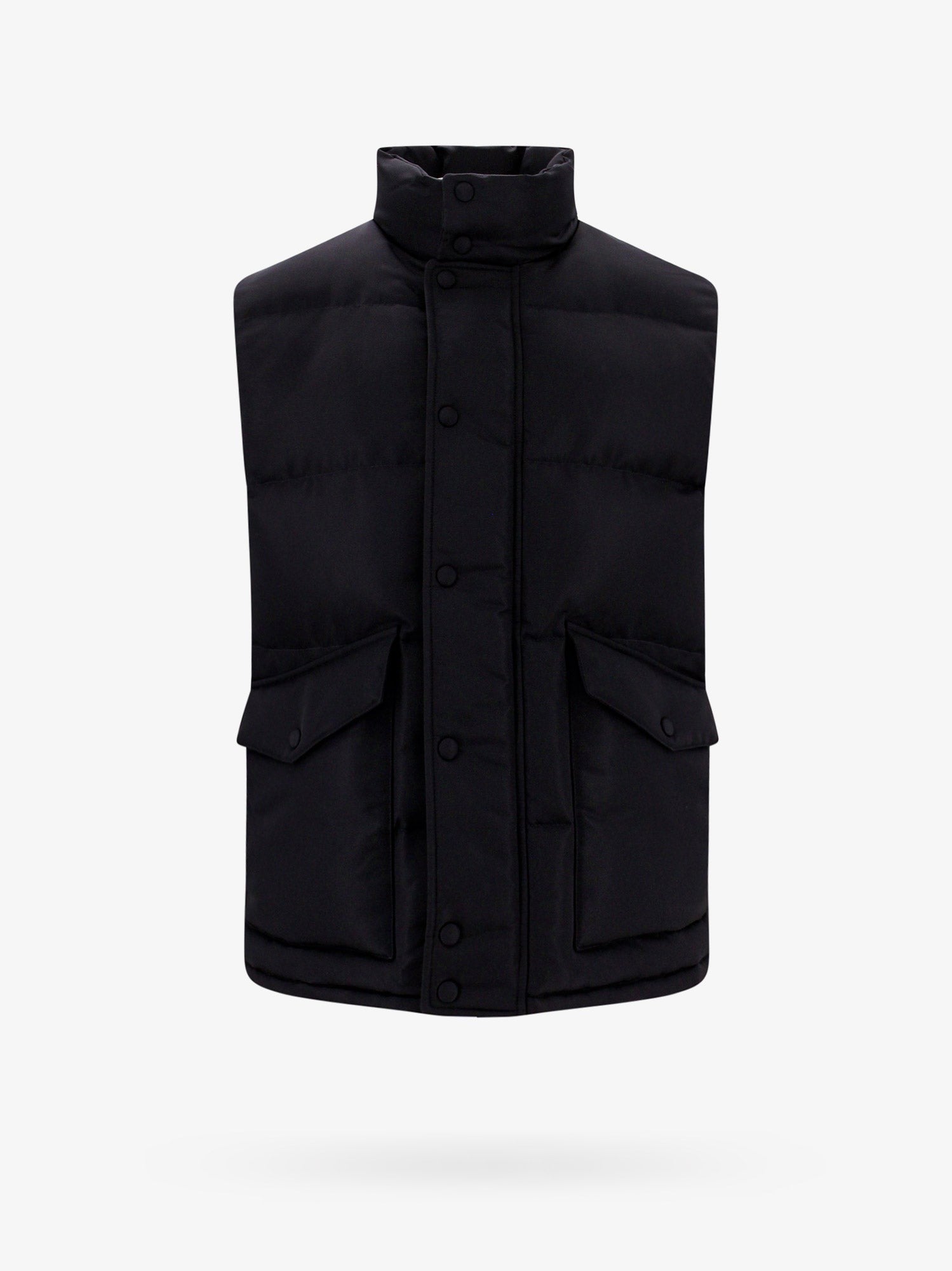 Alexander Mcqueen Párnázott és steppelt nylon ujjatlan dzseki hátsó McQueen graffiti mintával