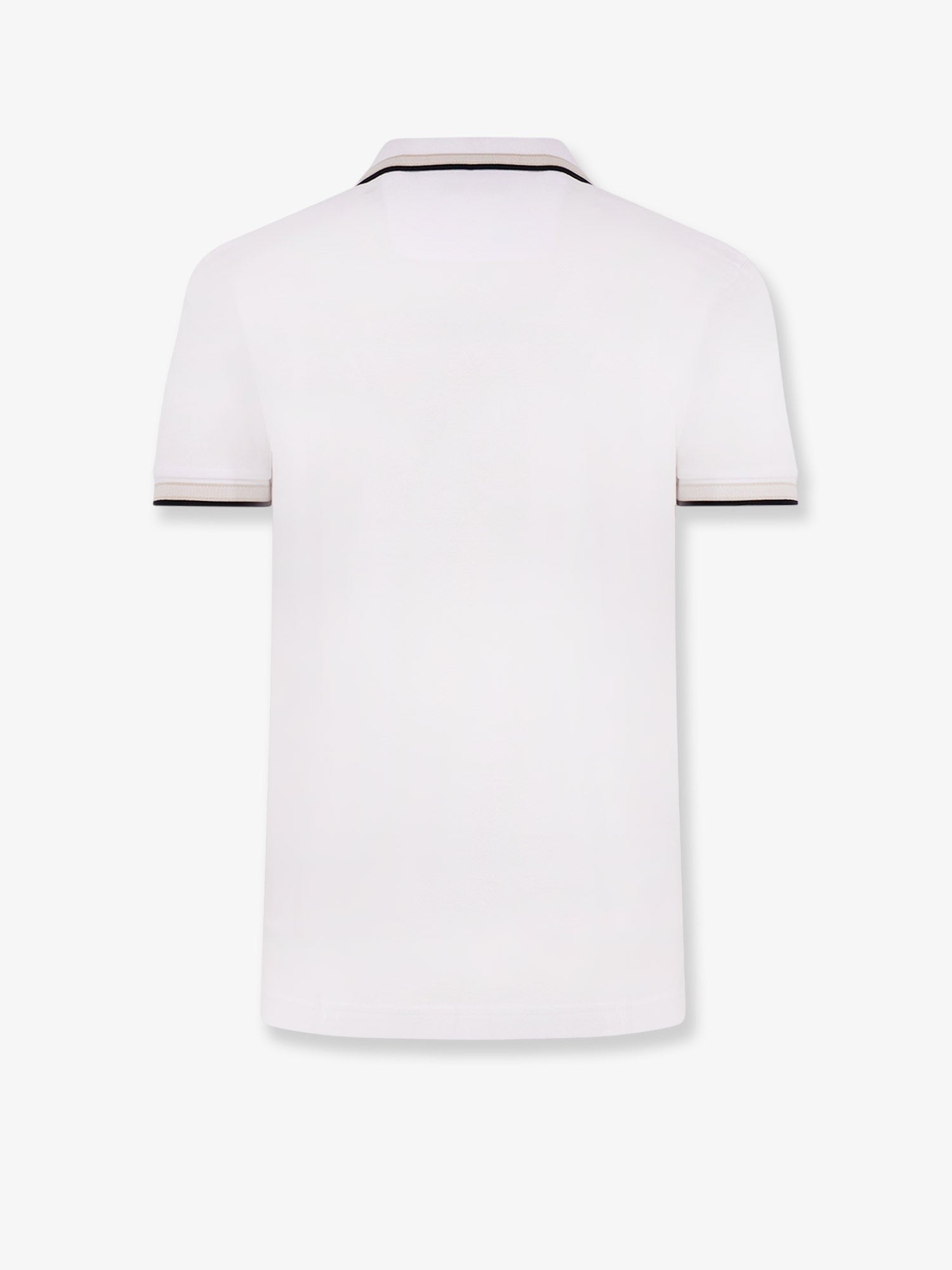 Boss Polo en coton avec profils brodés