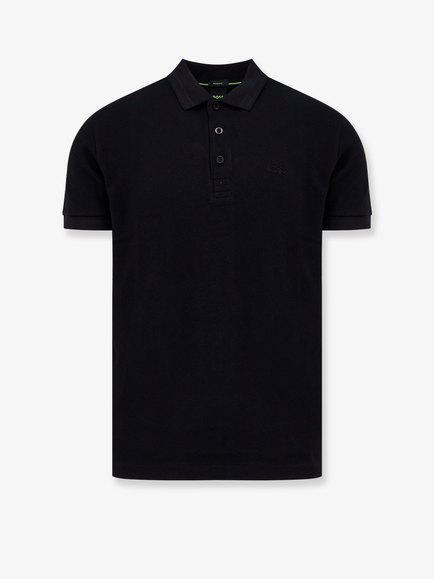 Boss Polo en coton avec profils brodés
