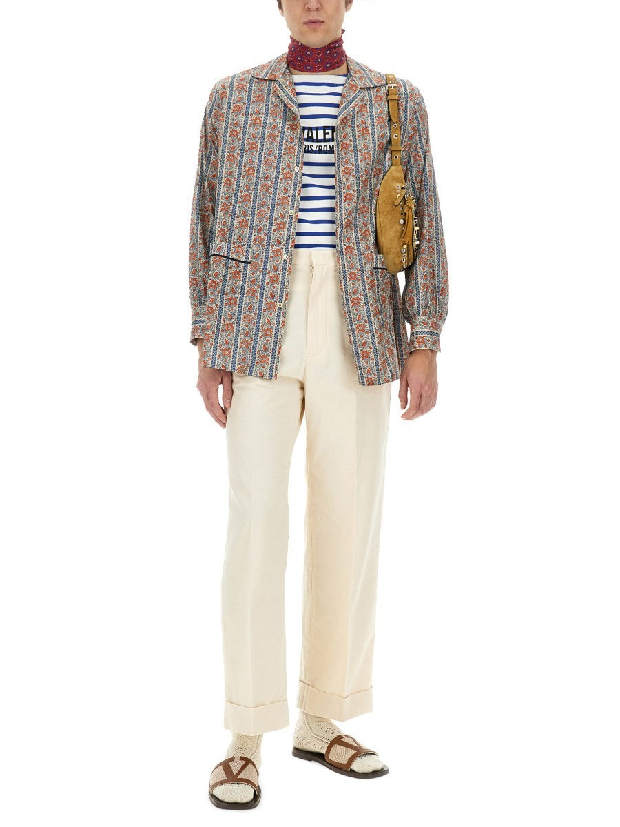 Tシャツ・カットソー VALENTINO PAJAMA SHIRT WITH \"VOYAGE IMAGINAIRE\" PRINT Tシャツ・カットソー VALENTINO PAJAMA SHIRT WITH 