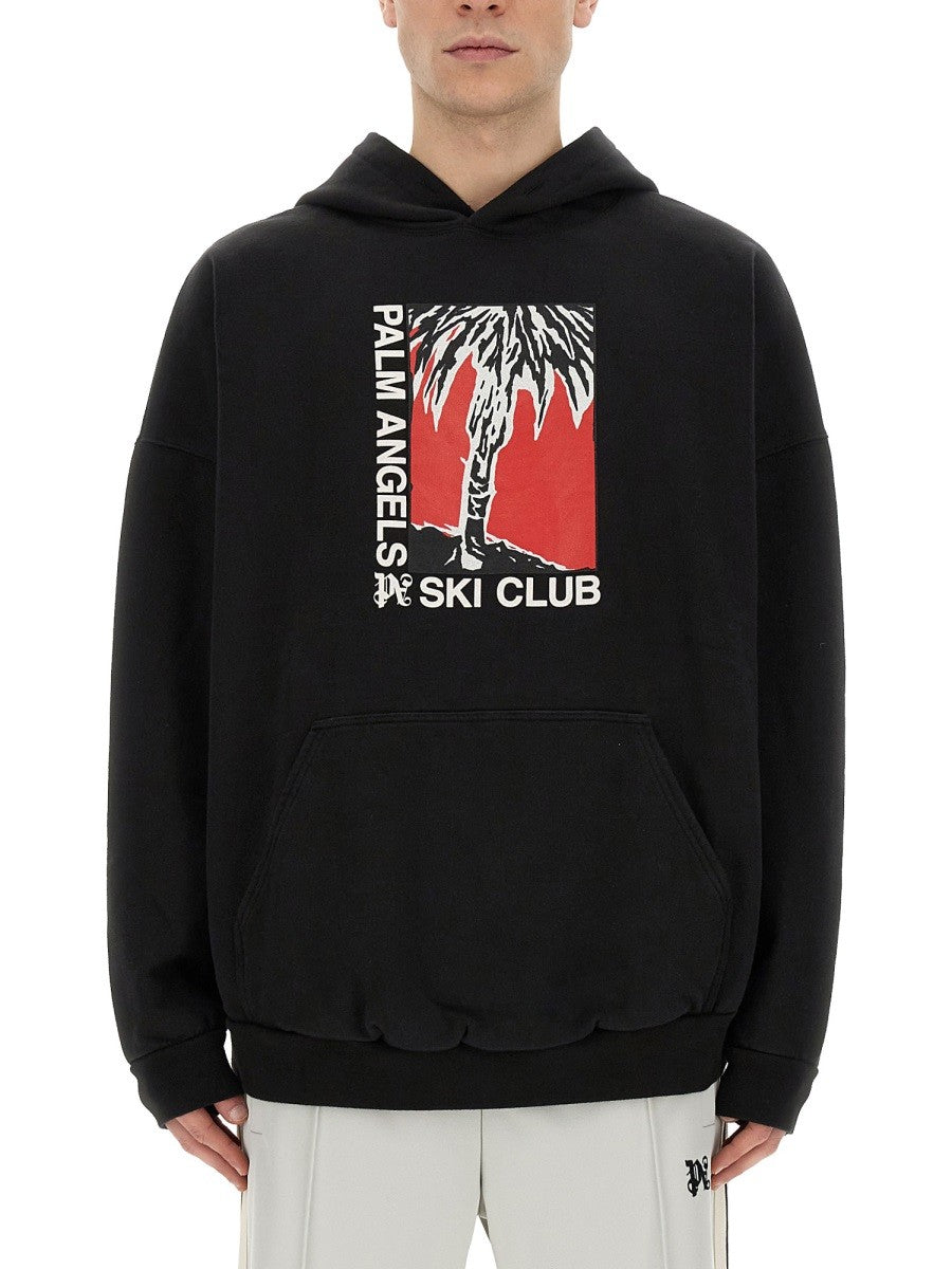 Palm Angels PALM SKI CLUB MIKINA S POTISKEM