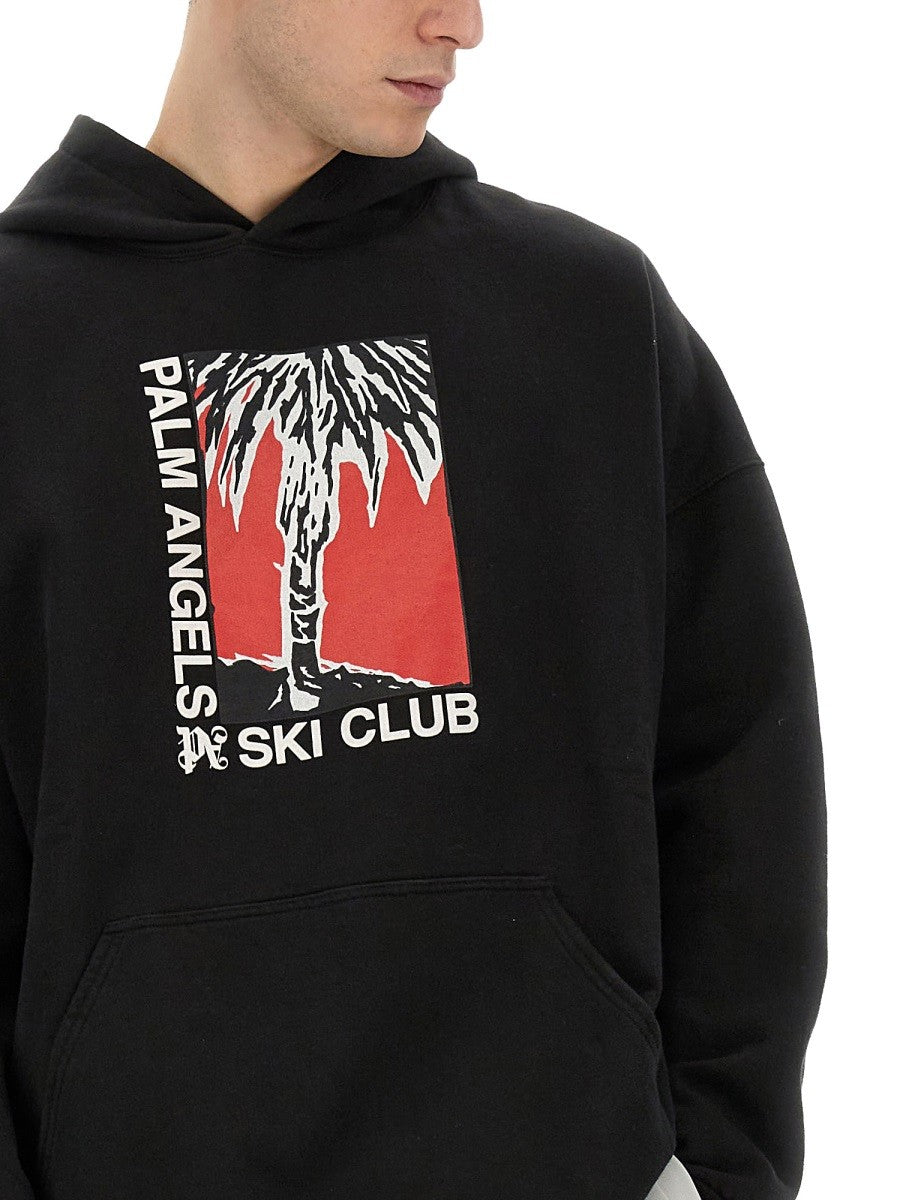 Palm Angels PALM SKI CLUB MIKINA S POTISKEM