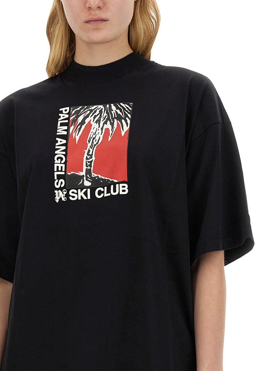Palm Angels PALM SOFT FIT T-SHIRT SKI CLUB