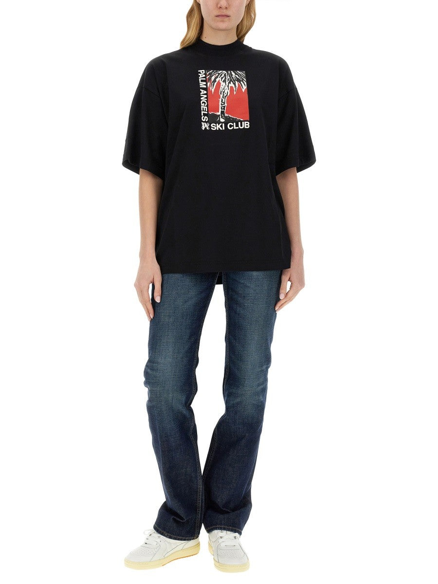 Palm Angels PALM SOFT FIT T-SHIRT SKI CLUB