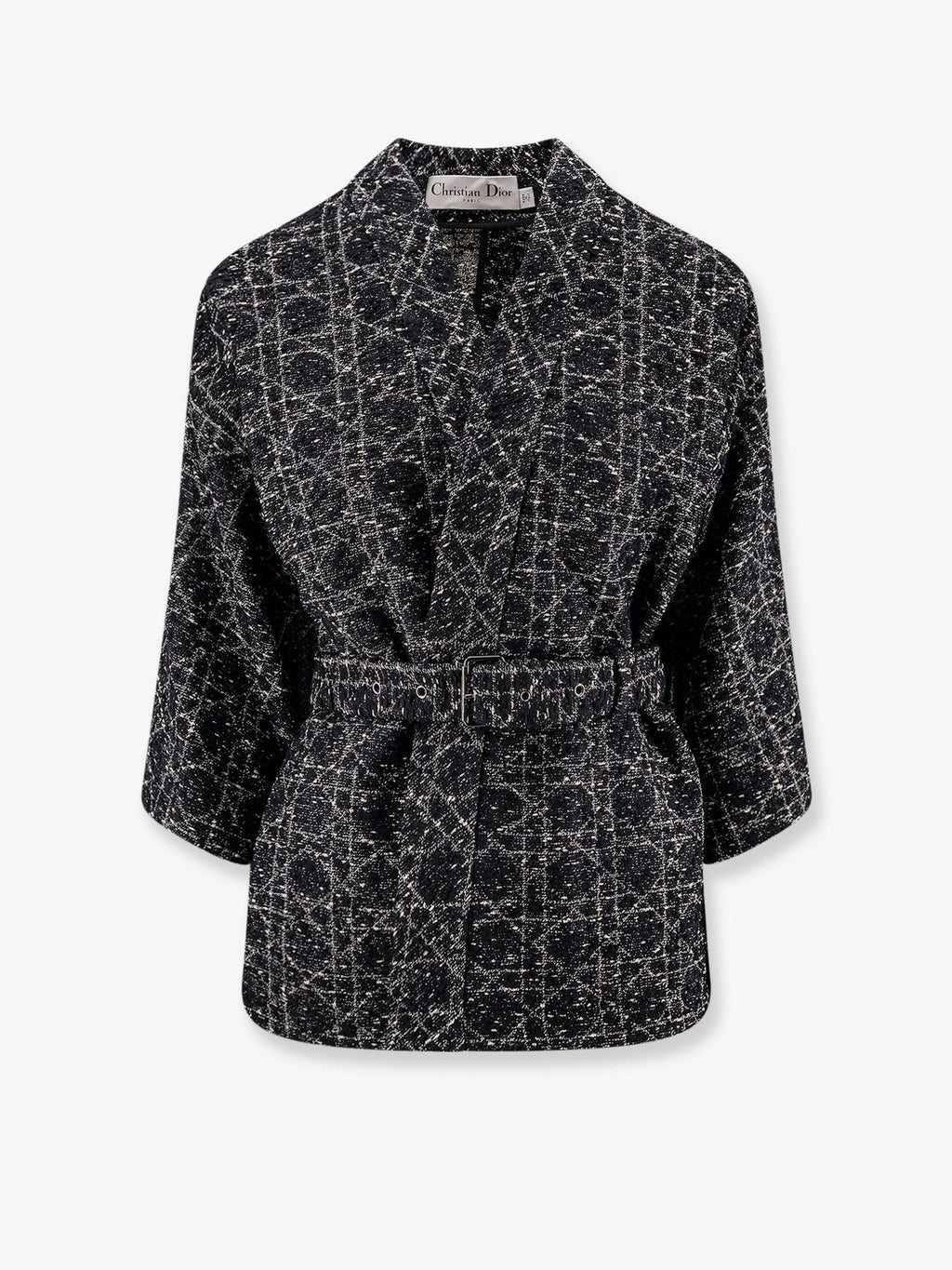 Dior Palto Macrocannage tvídové sako ze směsi bavlny