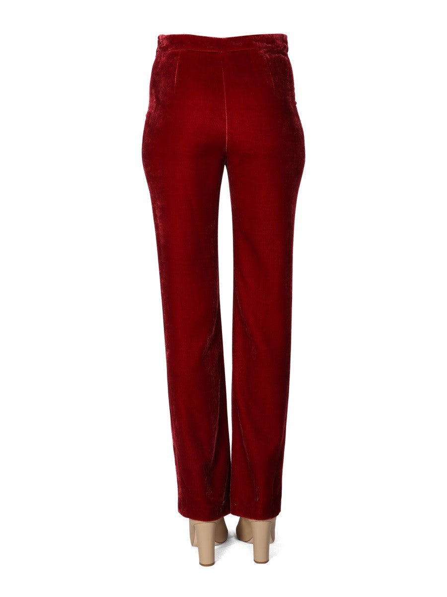 Boutique Moschino PANNÉ VELVET Broek