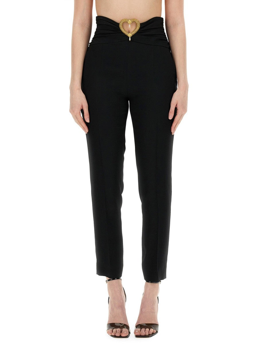 Moschino PANTS WITH HEART APPLICATION