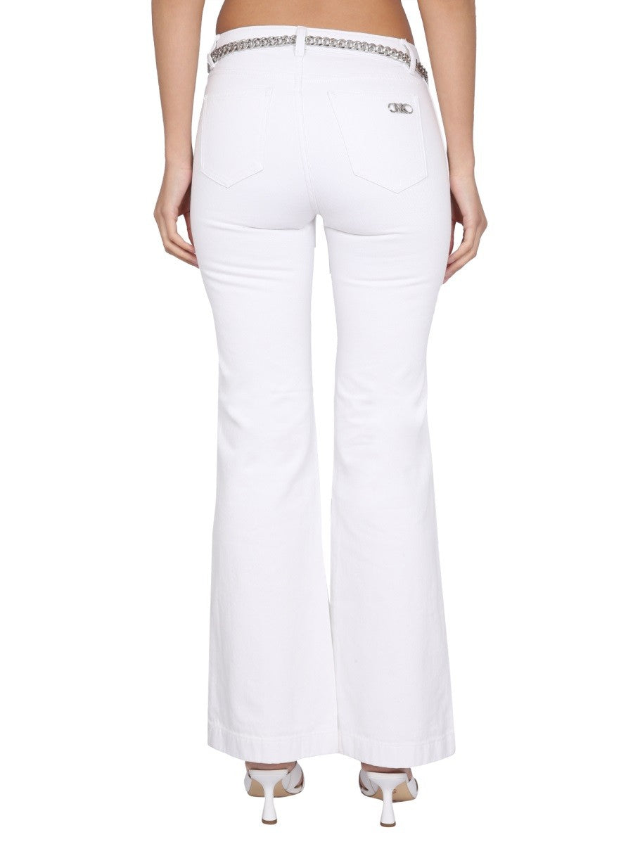 Michael By Michael Kors PANTS WITH LOGO BELT