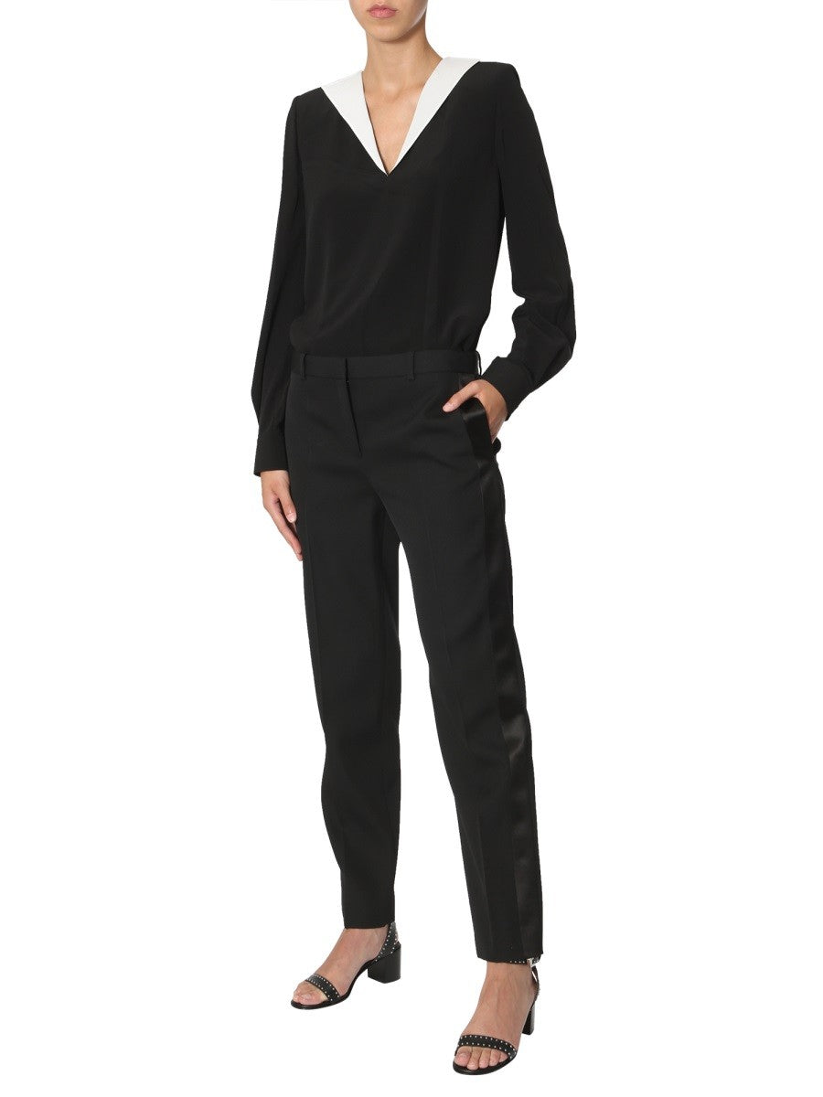 Givenchy SPODNIE Z LAMPASAMI