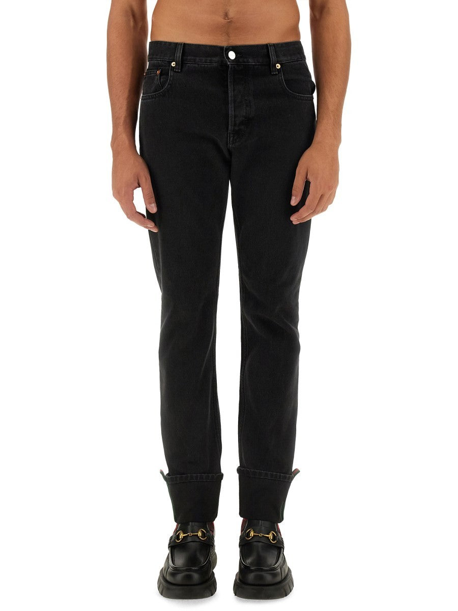 Gucci PANTALON AVEC DÉTAILS WEB