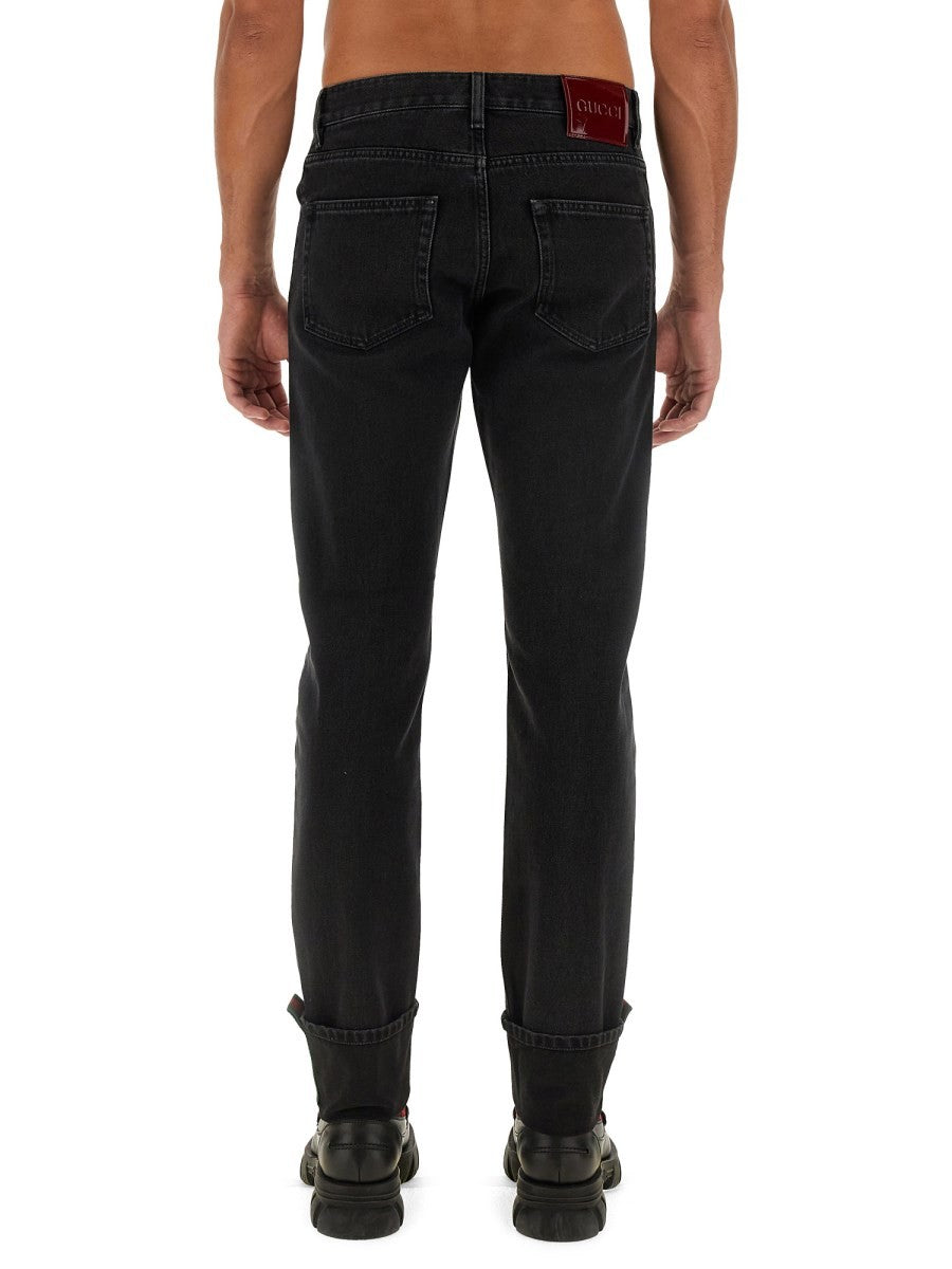Gucci PANTALON AVEC DÉTAILS WEB