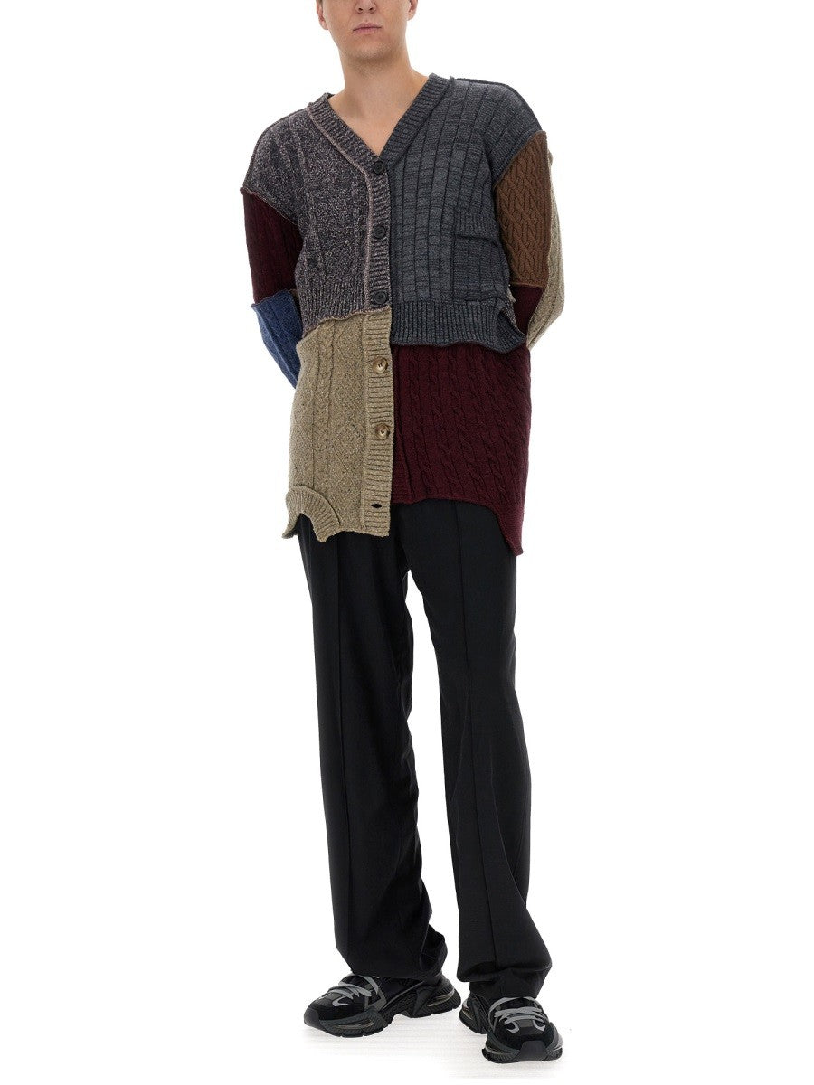 Dolce & Gabbana PATCHWORK-STRICKJACKE
