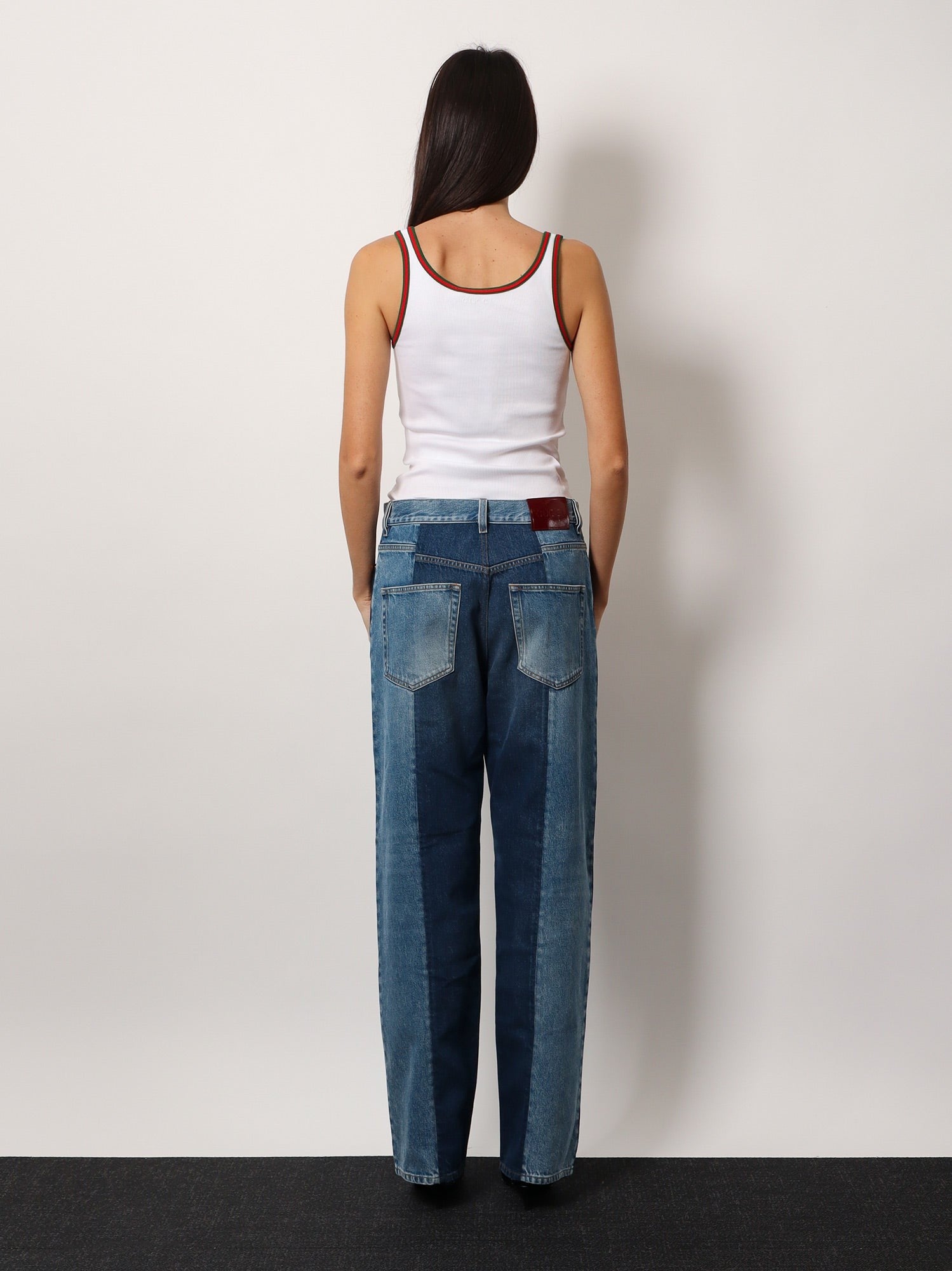 GUCCI★パッチワークデニムジーンズグッチロッソアンコラ Gucci パッチワークデニムジーンズ with gucci rosso ancora