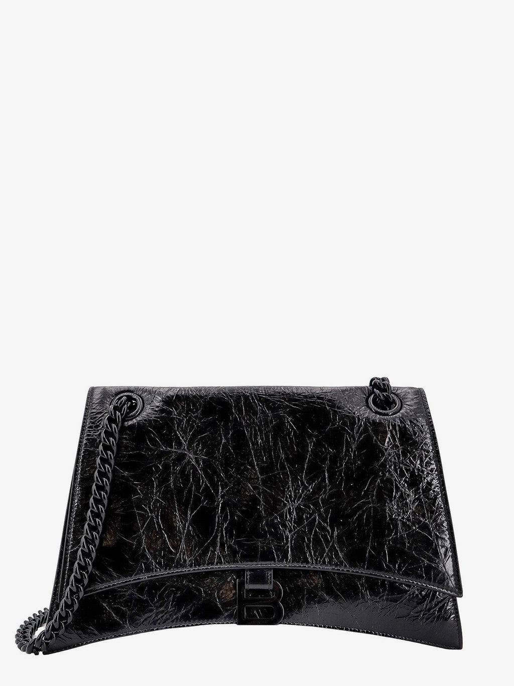 Balenciaga Skulderveske i patentlær med frontmonogram