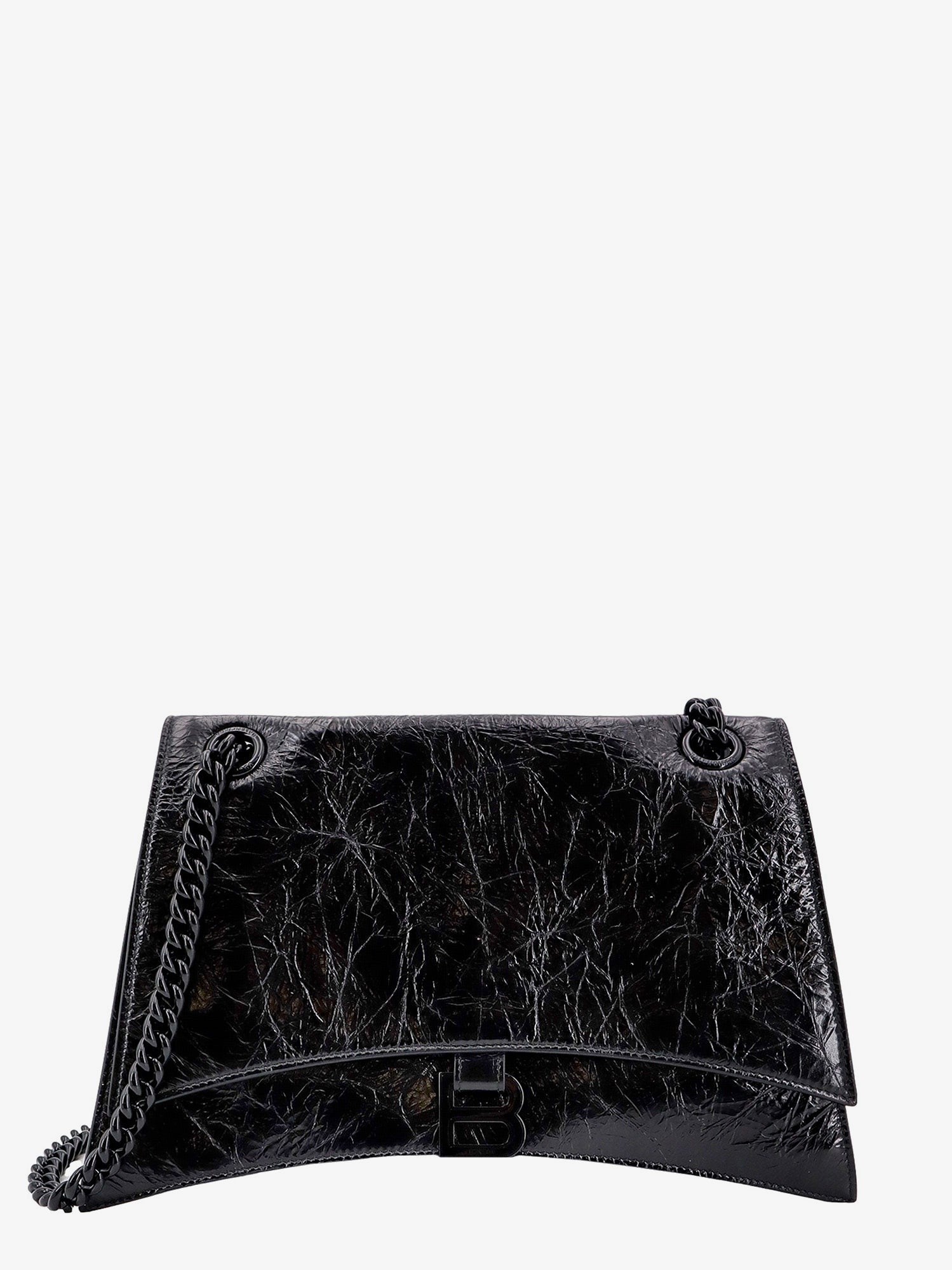 Balenciaga Skulderveske i patentlær med frontmonogram