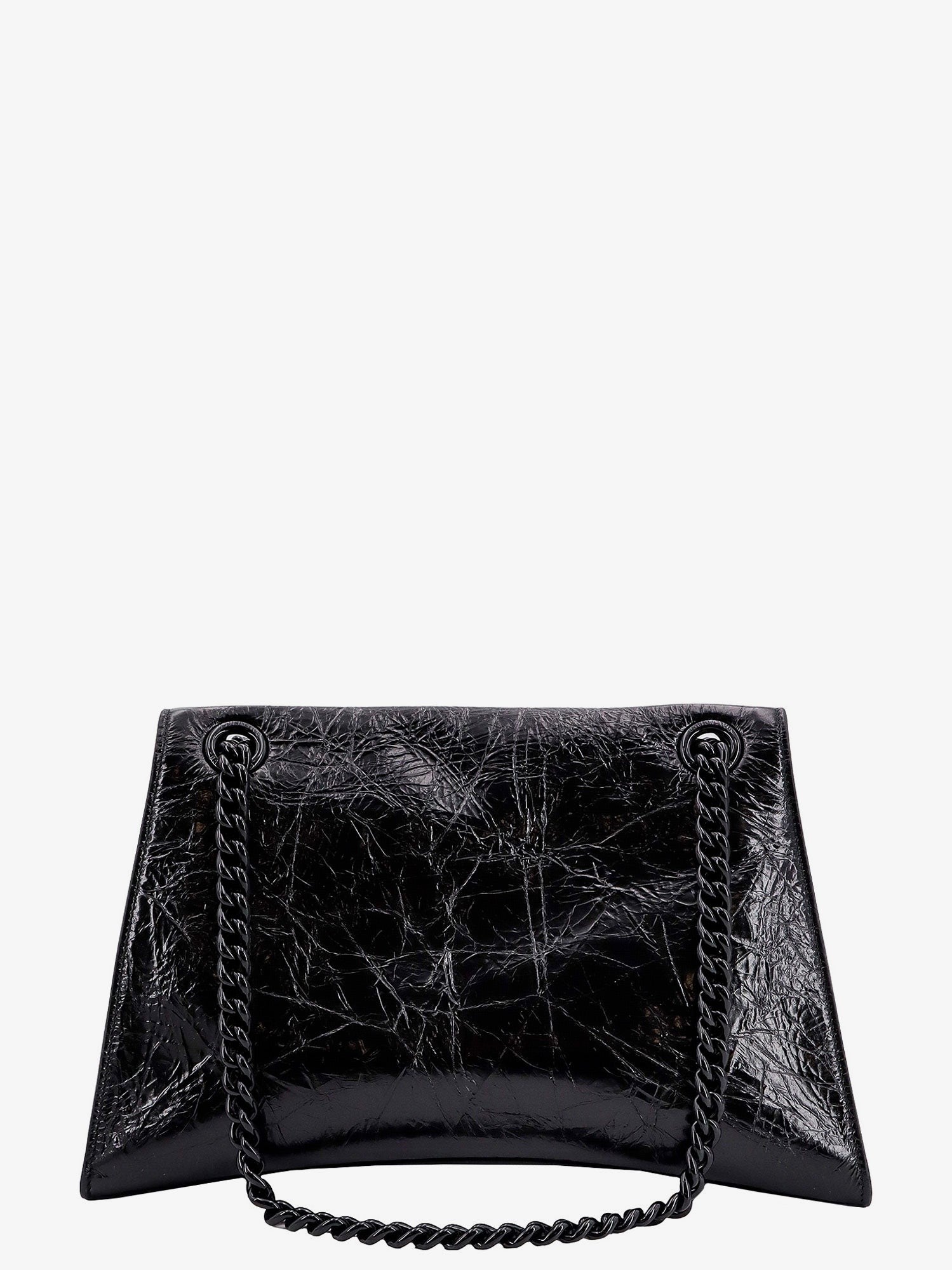 Balenciaga Skulderveske i patentlær med frontmonogram