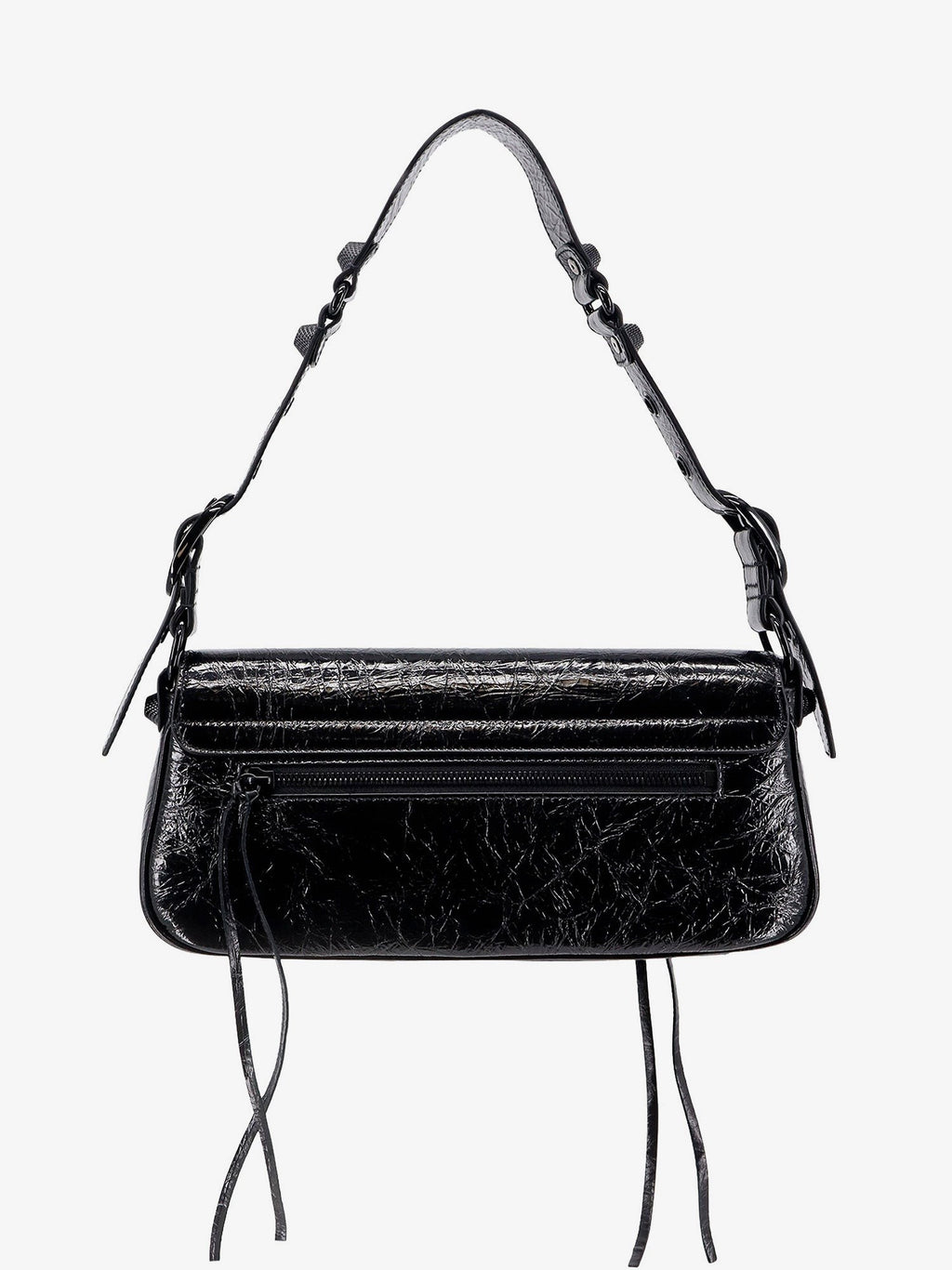 Balenciaga Skulderveske i patentlær med metalldetaljer