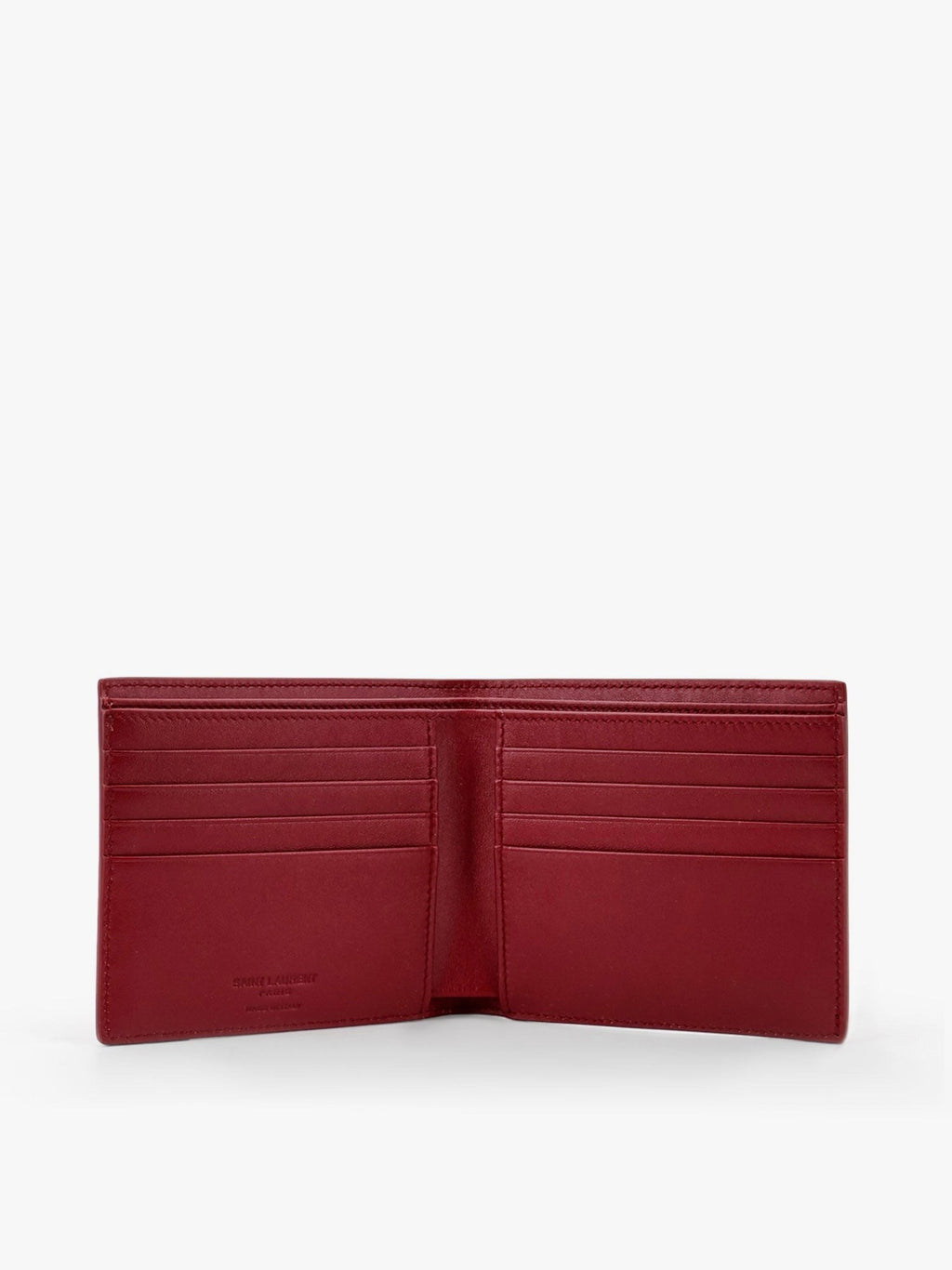 Saint Laurent Novčanik od lakirane kože s ugraviranim logotipom na prednjoj strani