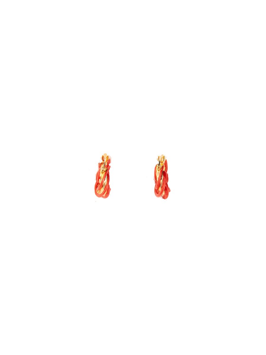 Bottega Veneta PILLAR HOOP EARRINGS