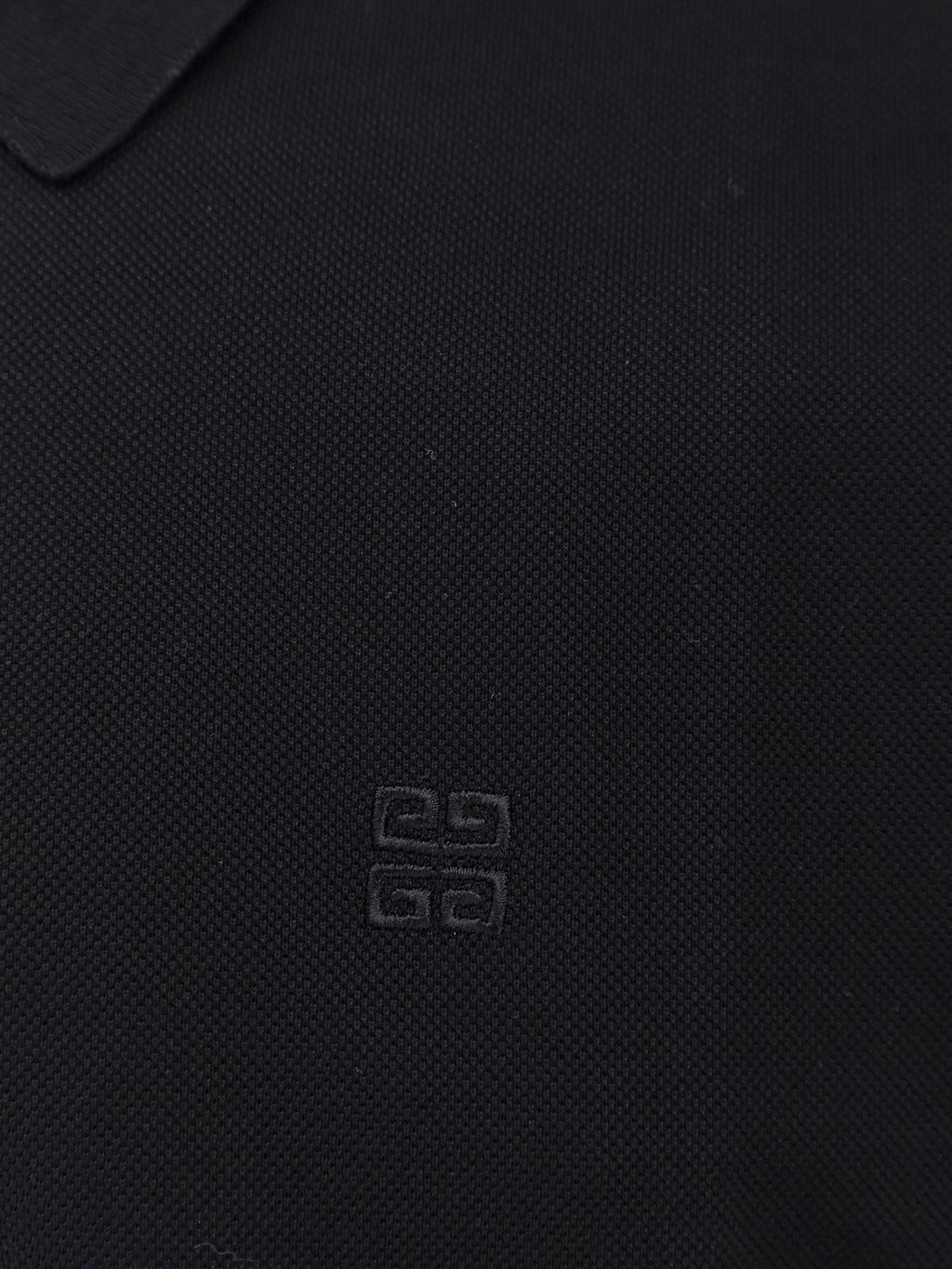 Givenchy Μπλουζάκι πόλο από βαμβάκι Piqué με κέντημα 4G