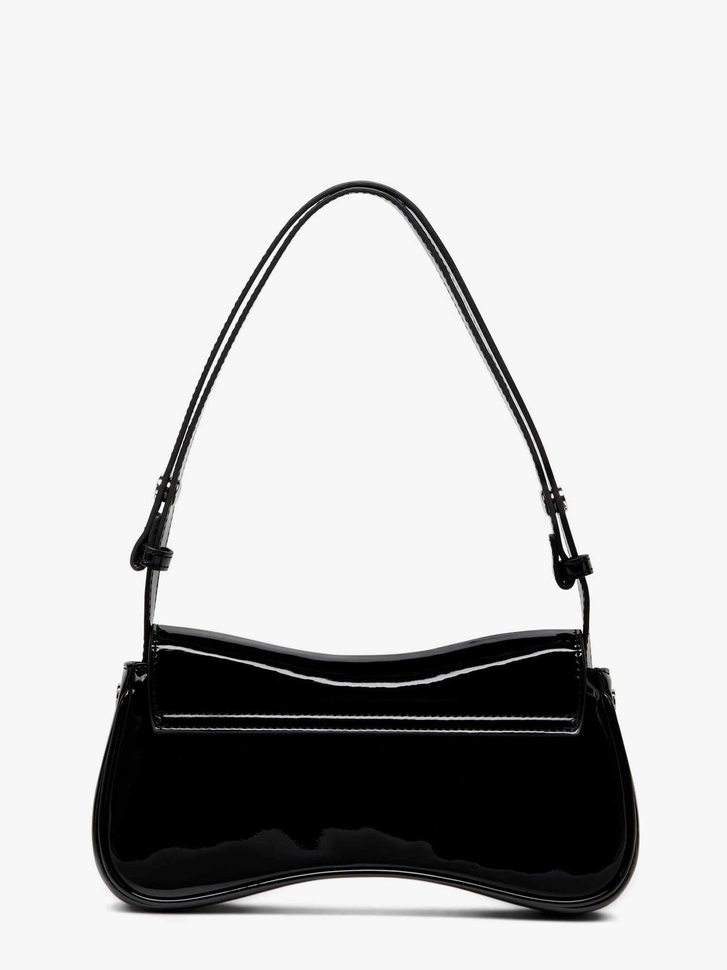 Diesel Play Clutch patent fabric shoulder bag