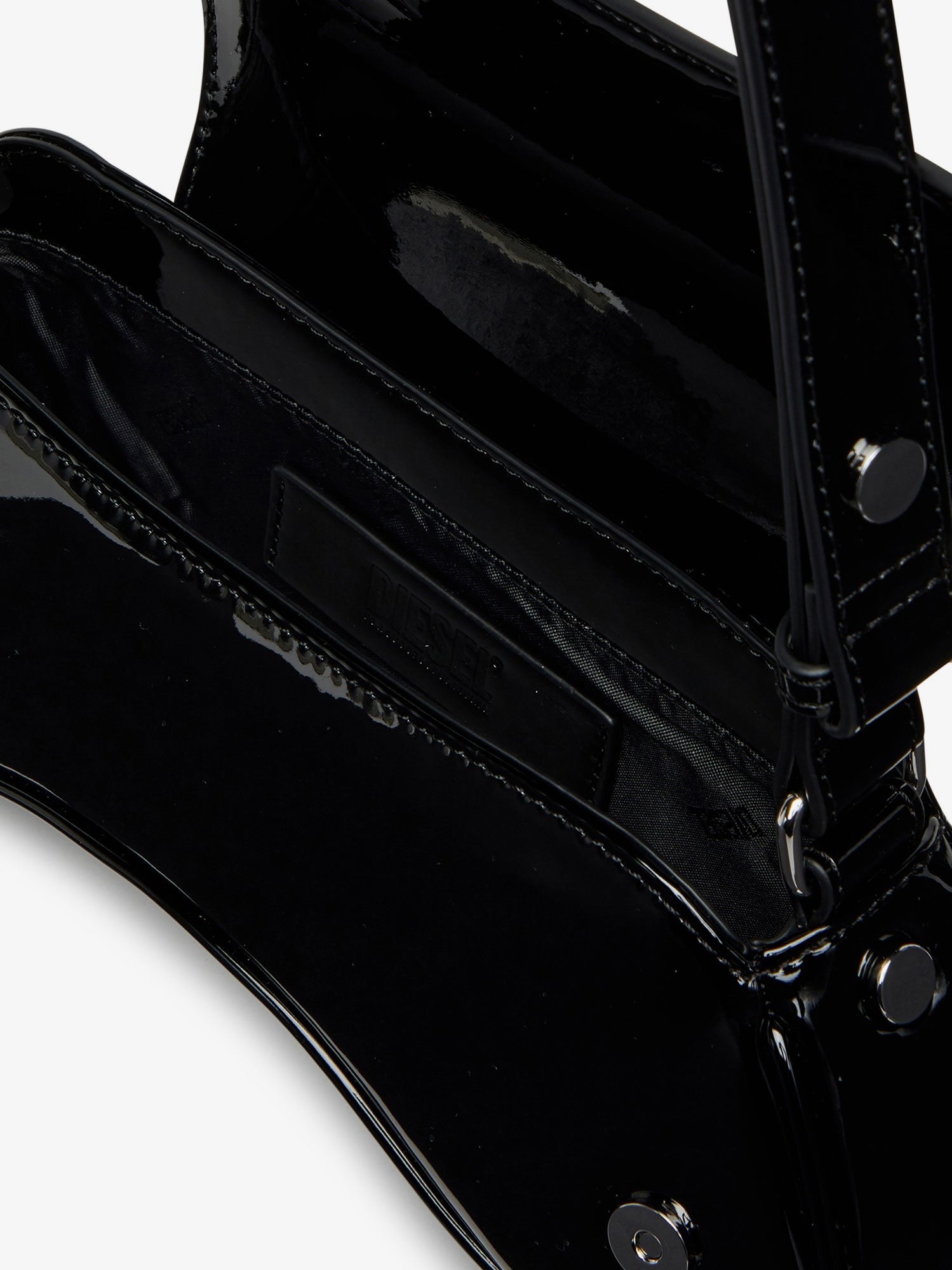 Diesel Play Crossbody patent fabric bag