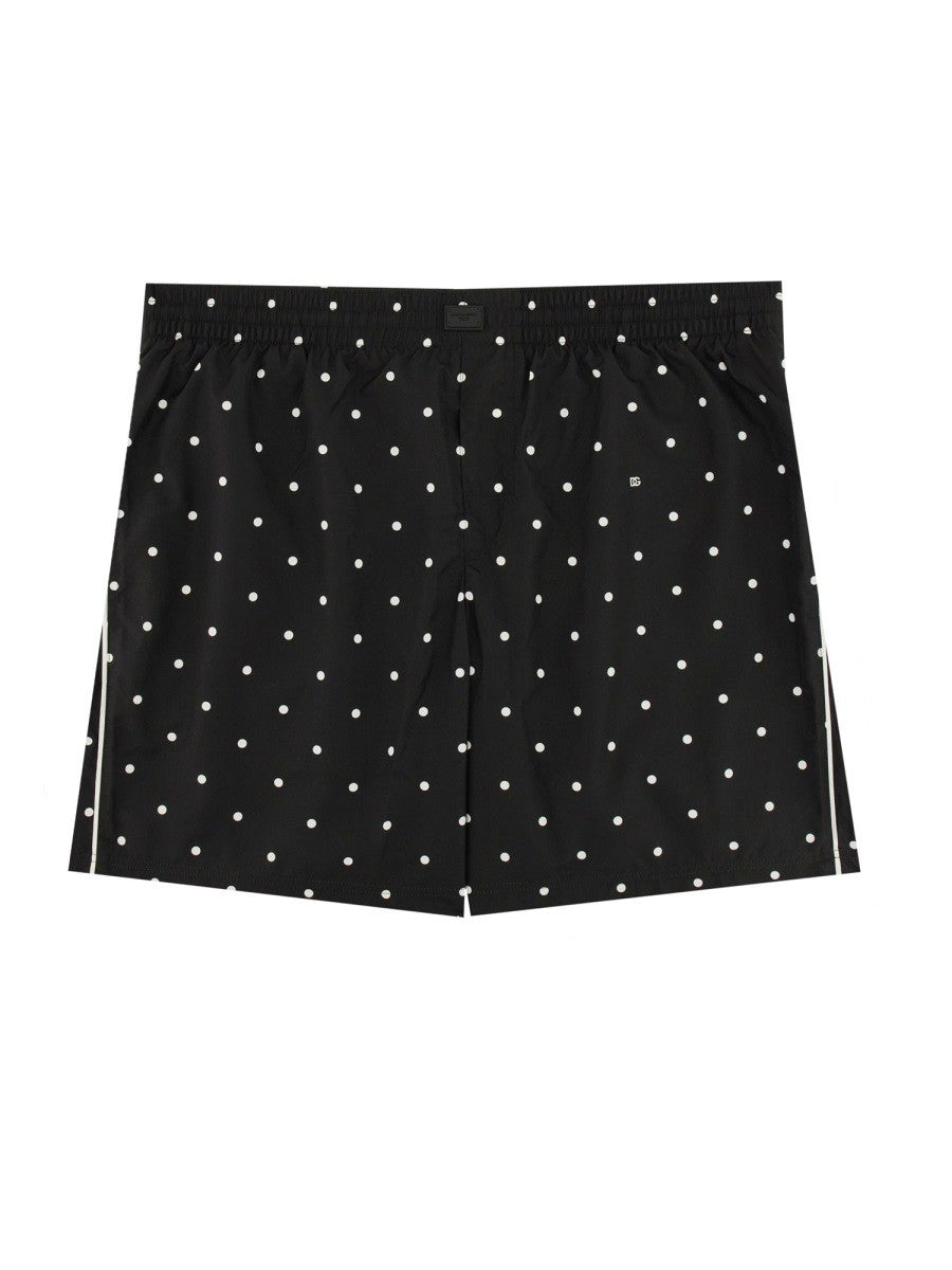 Dolce & Gabbana POLKA DOT PRINT SWIMSUIT