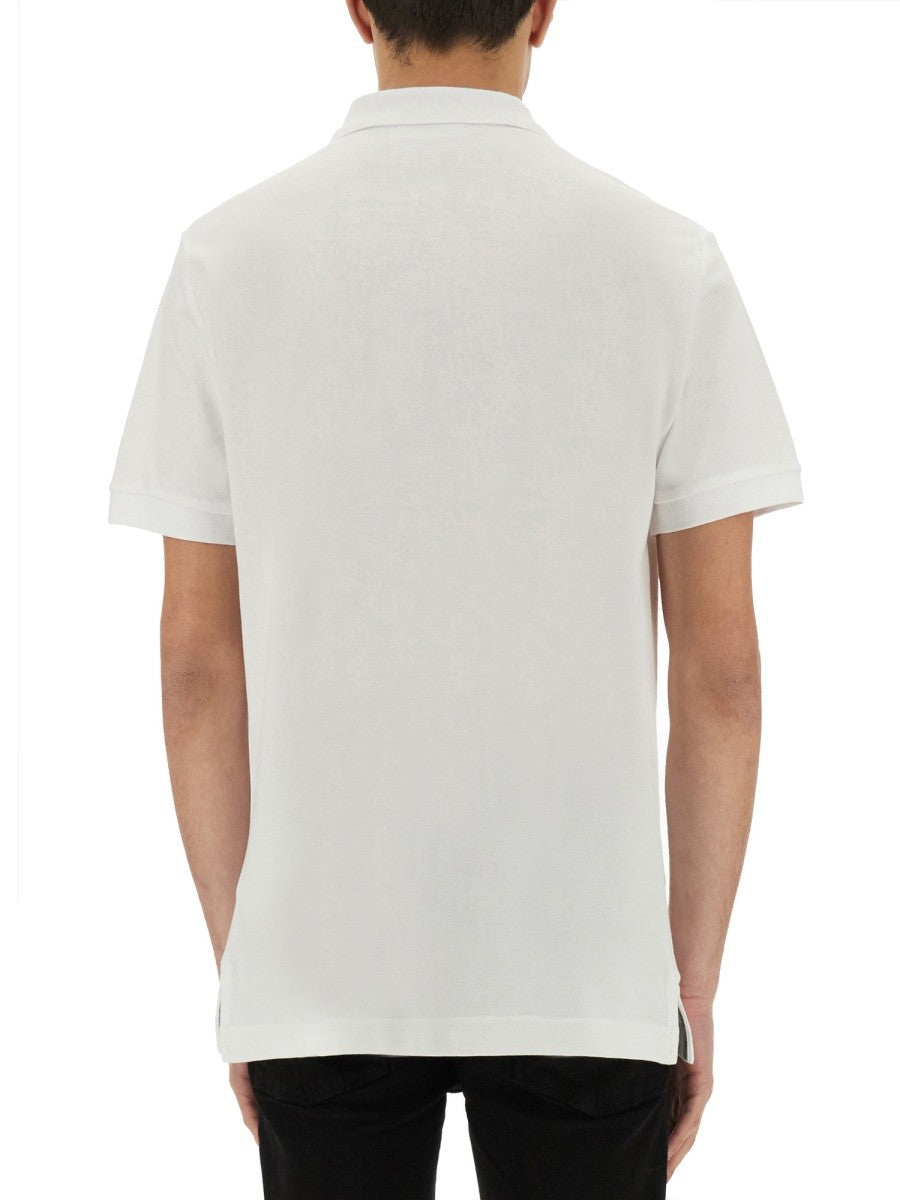 Versace Jeans Couture POLO SHIRT WITH LOGO PLAQUE