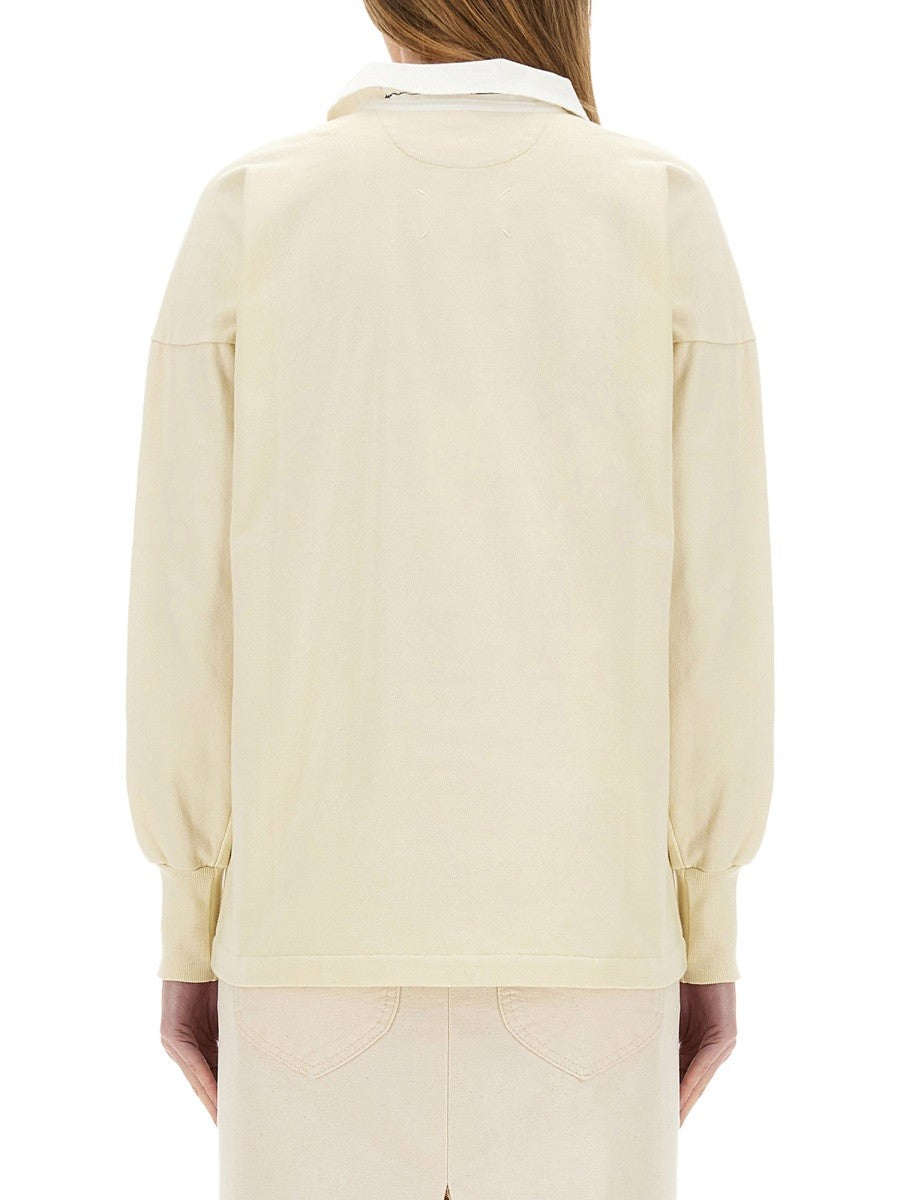 Maison Margiela POLO SHIRT WITH PRINT