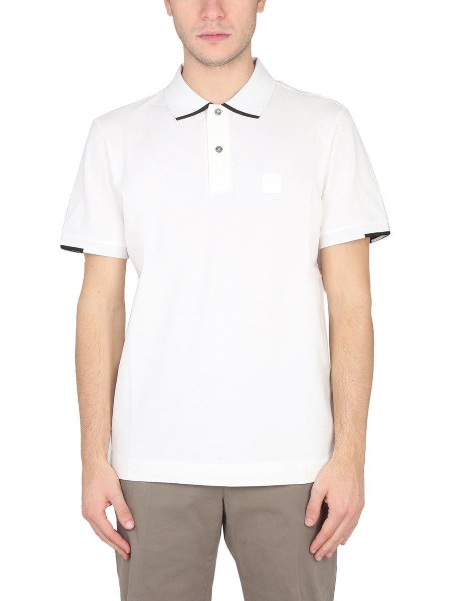 CP Company POLO WITH LOGO PATCH