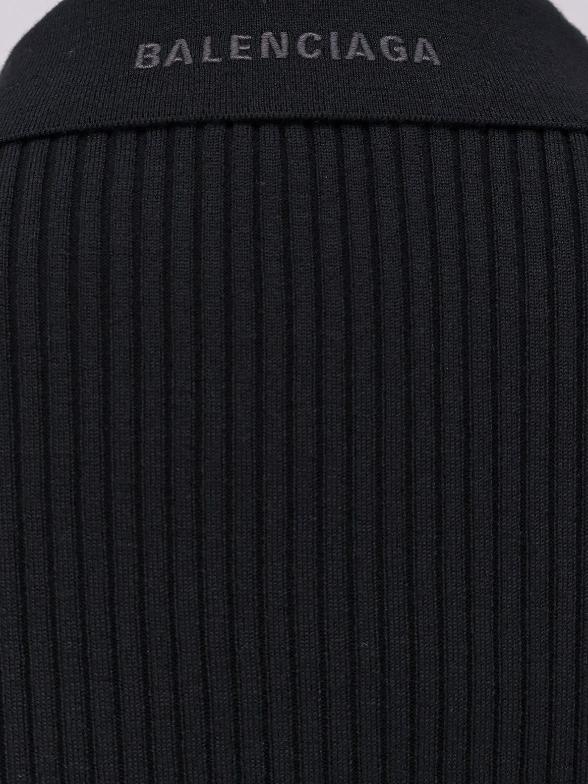 Balenciaga Polo Mini-Kleid aus Wollgemisch