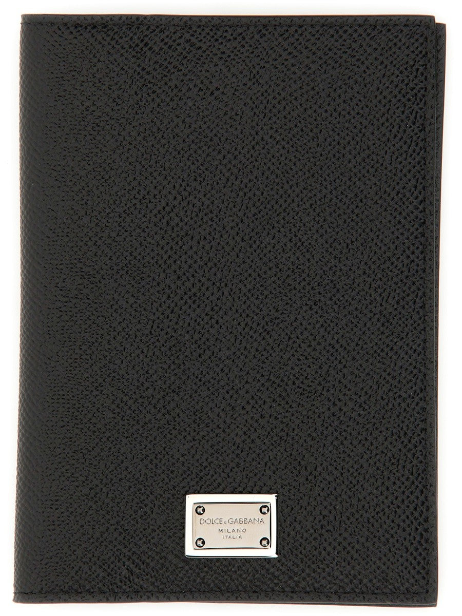 Dolce & Gabbana PORTA PASSAPORTO IN PELLE