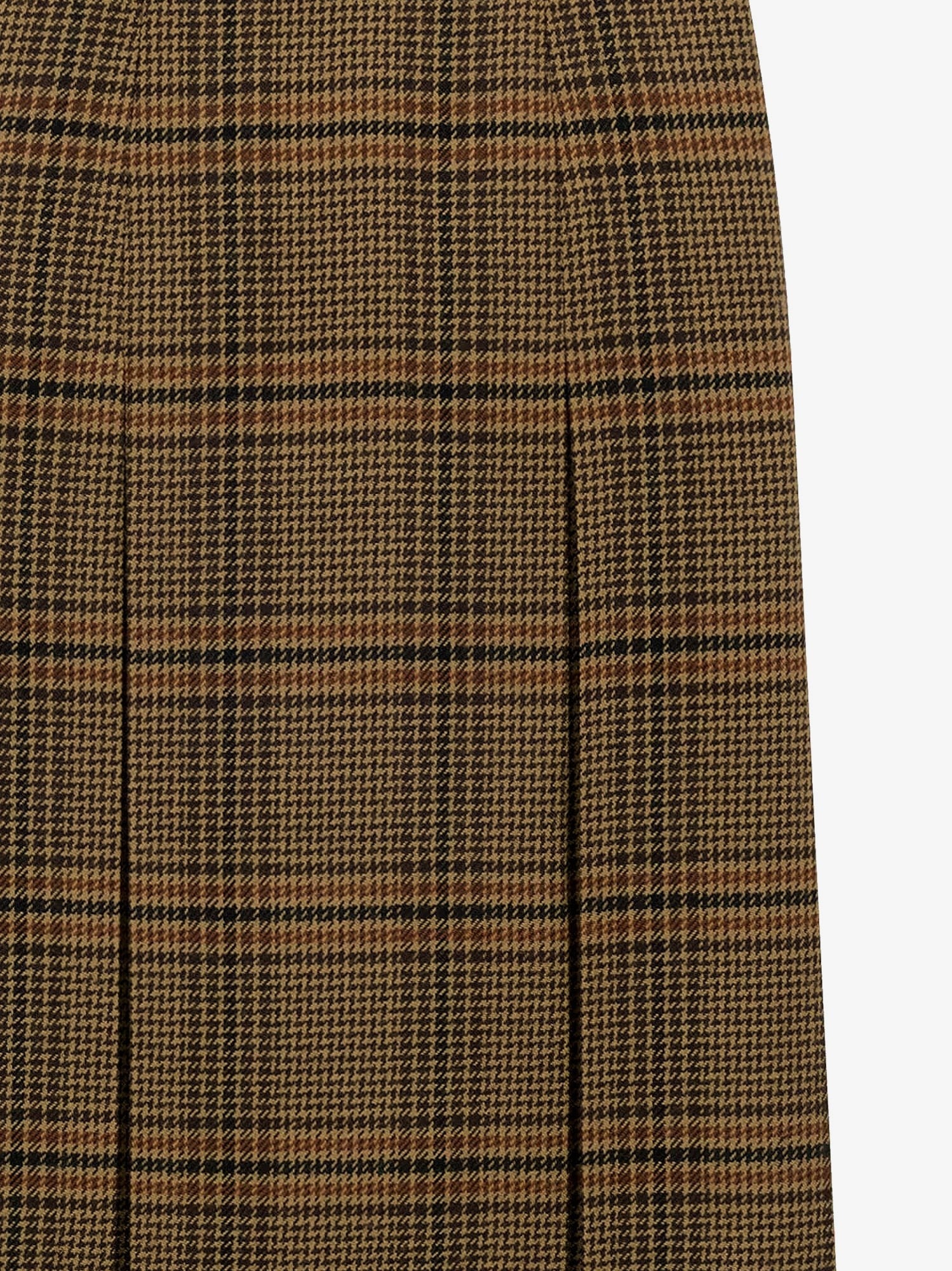 Saint Laurent Prince of Wales certified virgin wool skirt