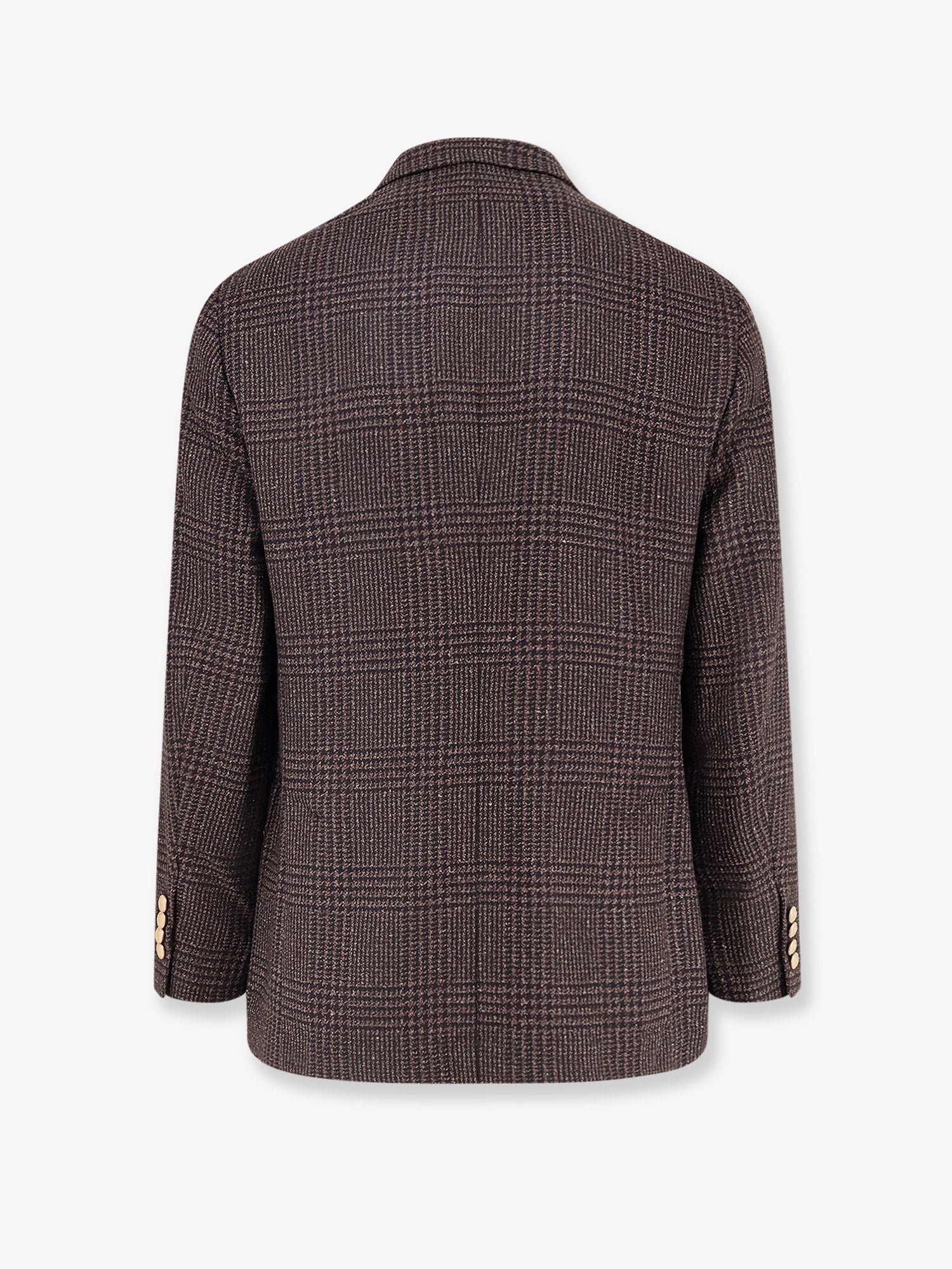 Brunello Cucinelli Prince of Wales Blazer aus Wollmischung