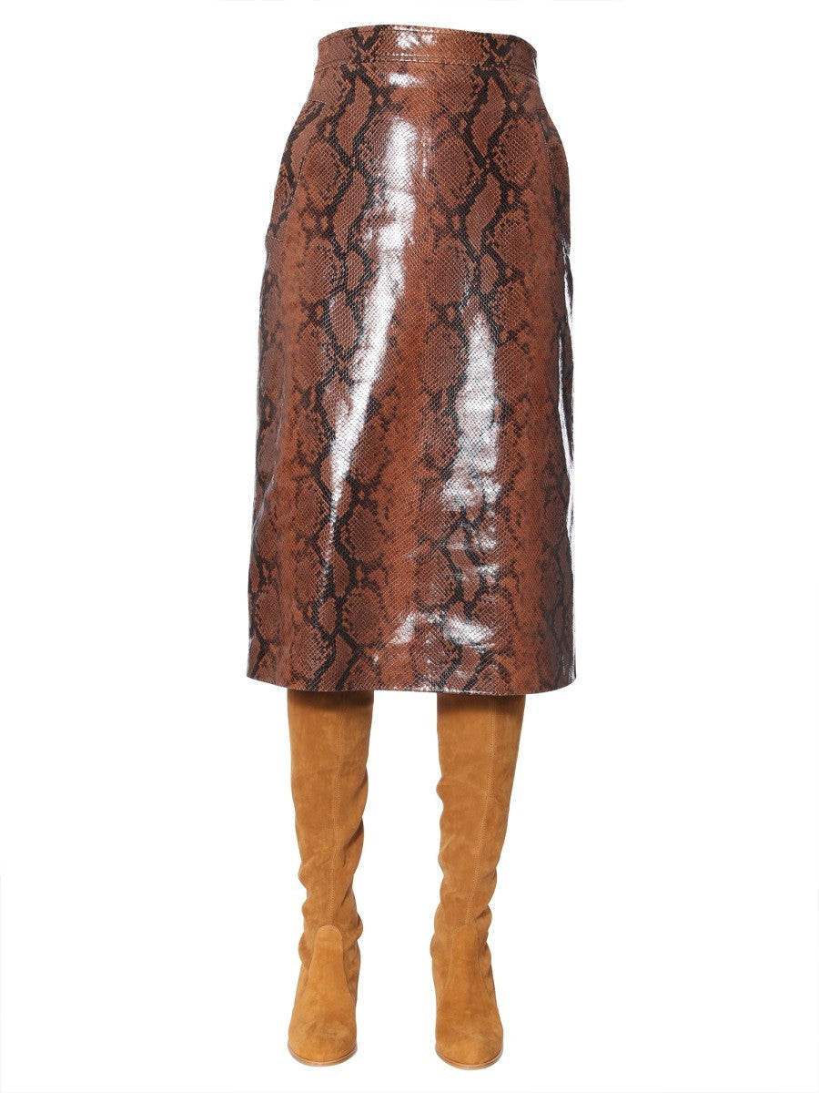 Dsquared2 PYTHON PRINT SKIRT
