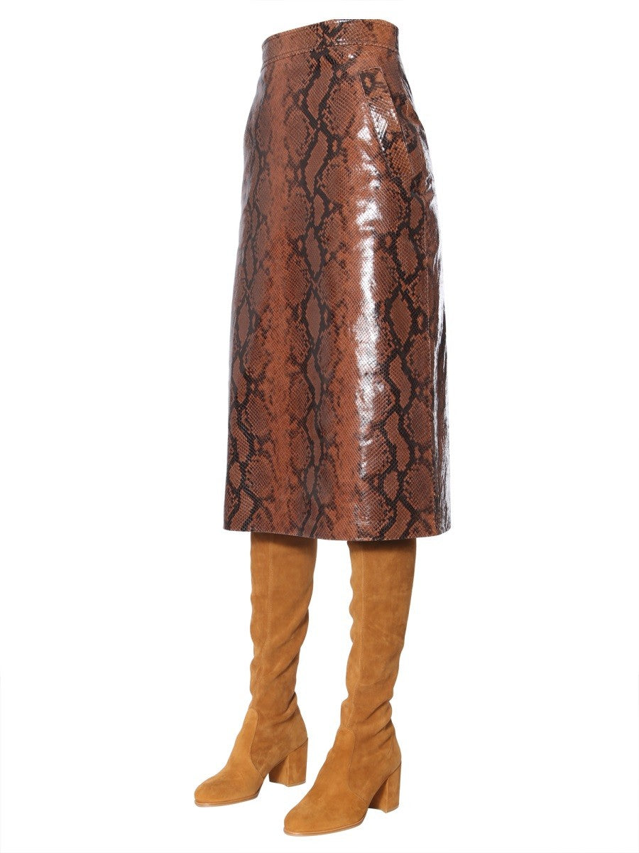 Dsquared2 PYTHON PRINT SKIRT