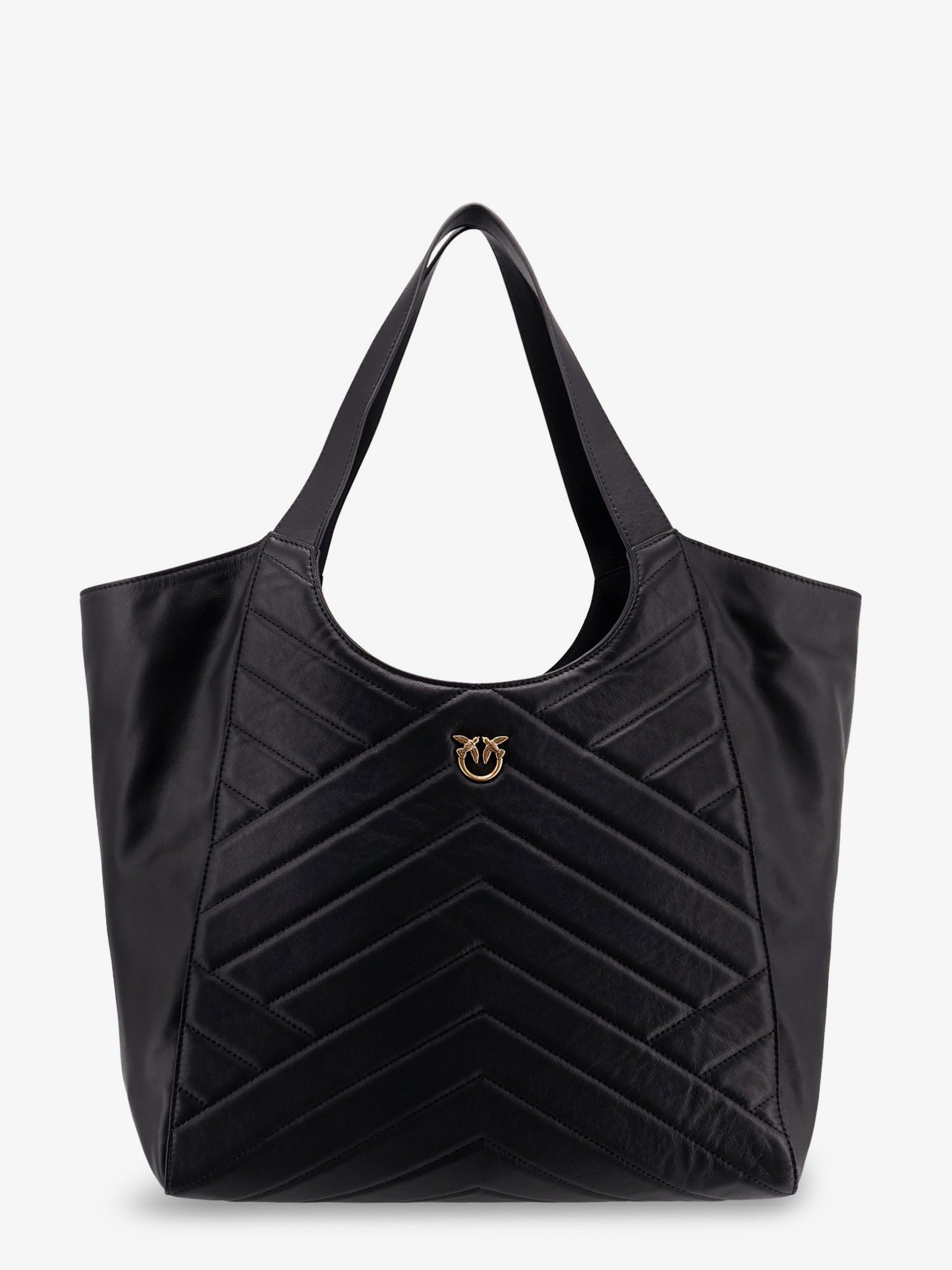 Pinko Quilted leather shoulder bag
