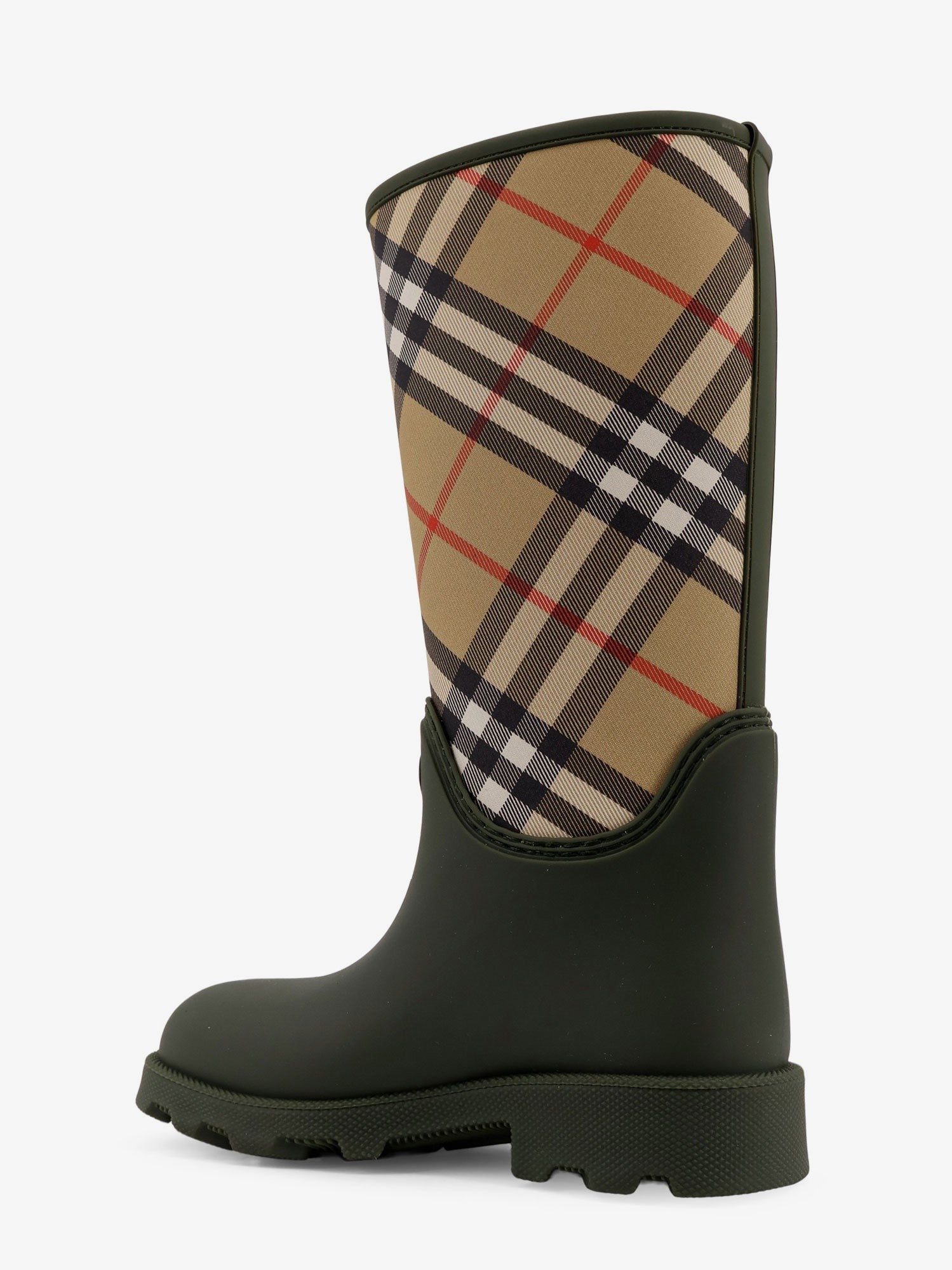 Burberry トラディショナルチェックインサート付きレインブーツ