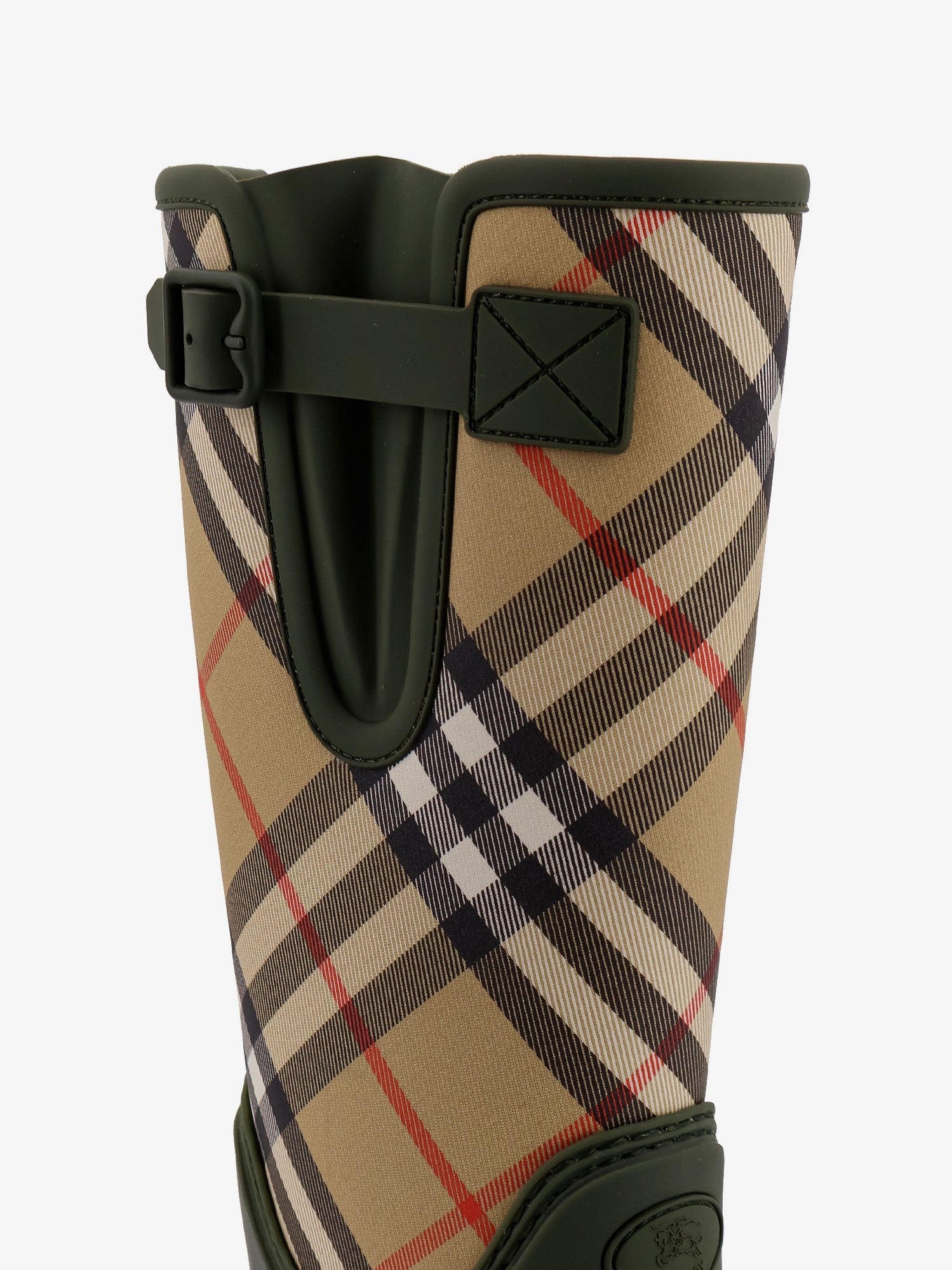 Burberry トラディショナルチェックインサート付きレインブーツ