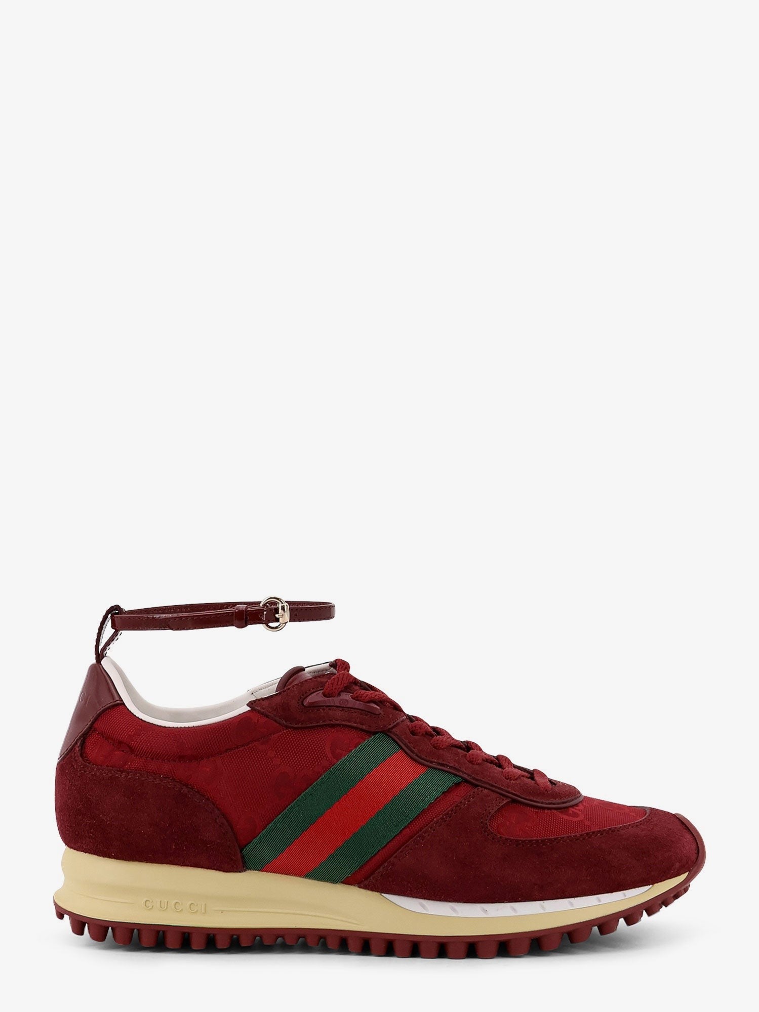 Gucci Re-Motion low-top suede sneakers with GG Supreme fabric inserts