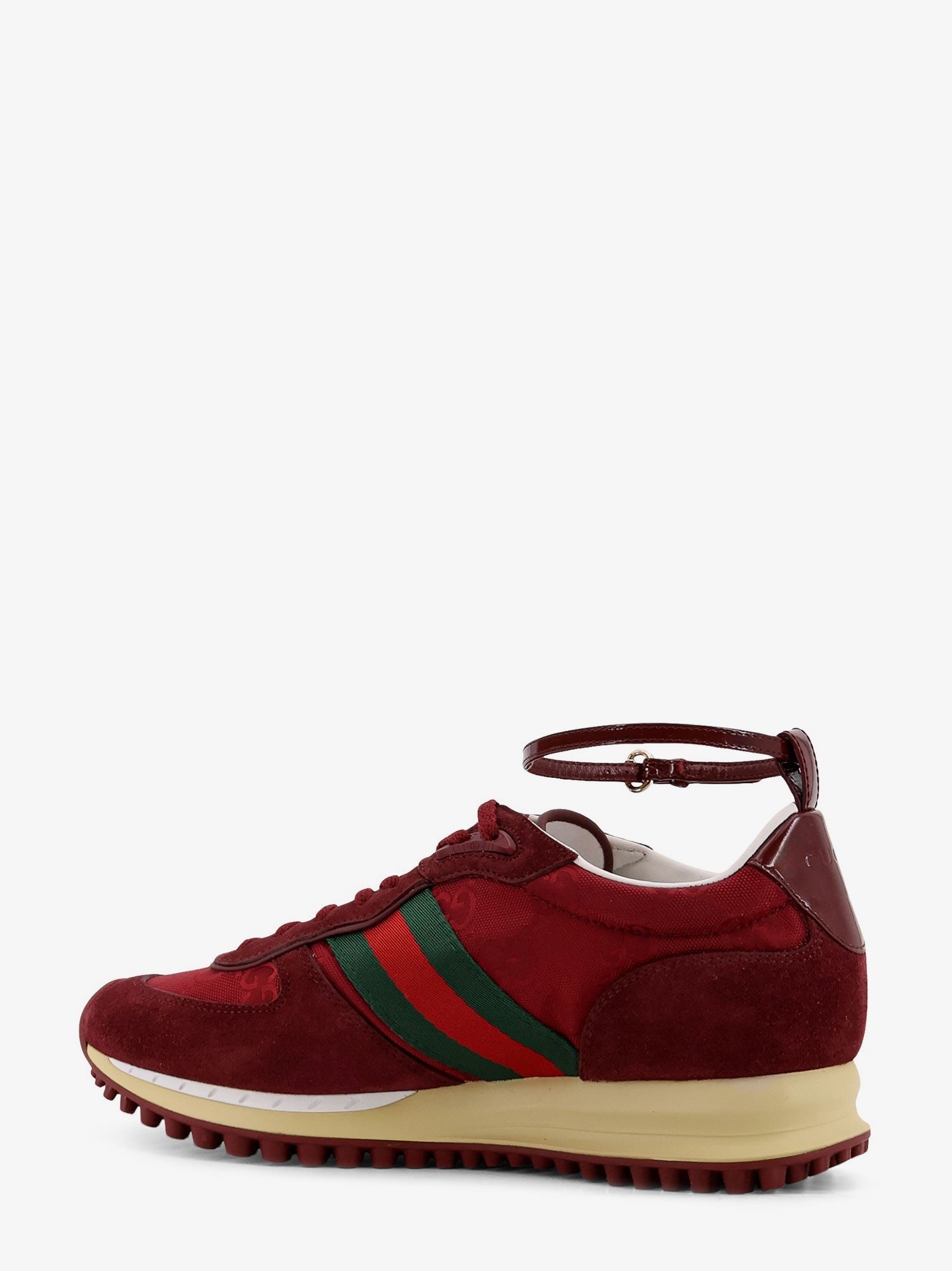 Gucci Re-Motion low-top suede sneakers with GG Supreme fabric inserts