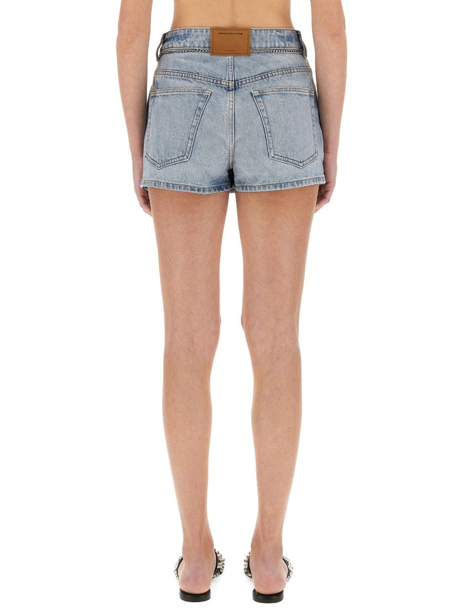 Alexander Wang REGENERATED DENIM SHORTS
