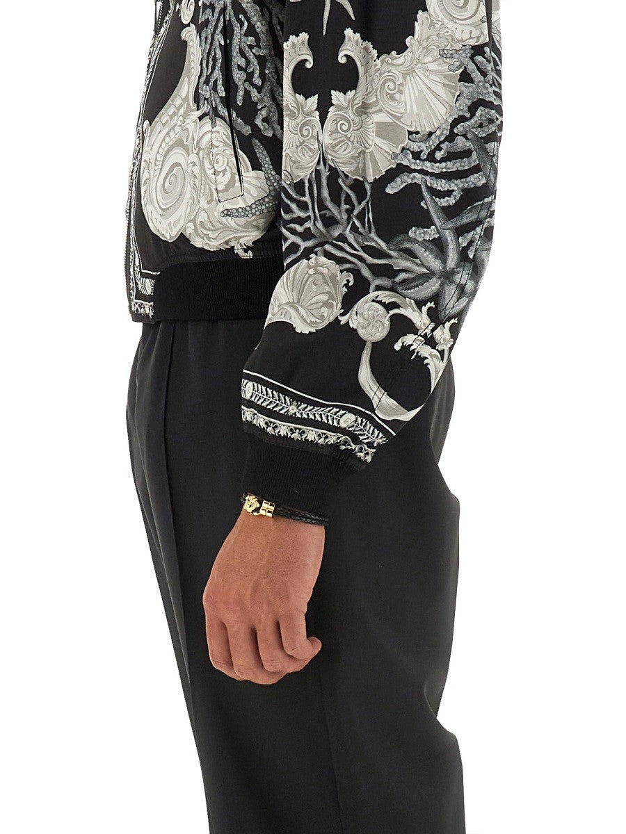 Versace REVERSIBLE BAROQUE SEA JACKET