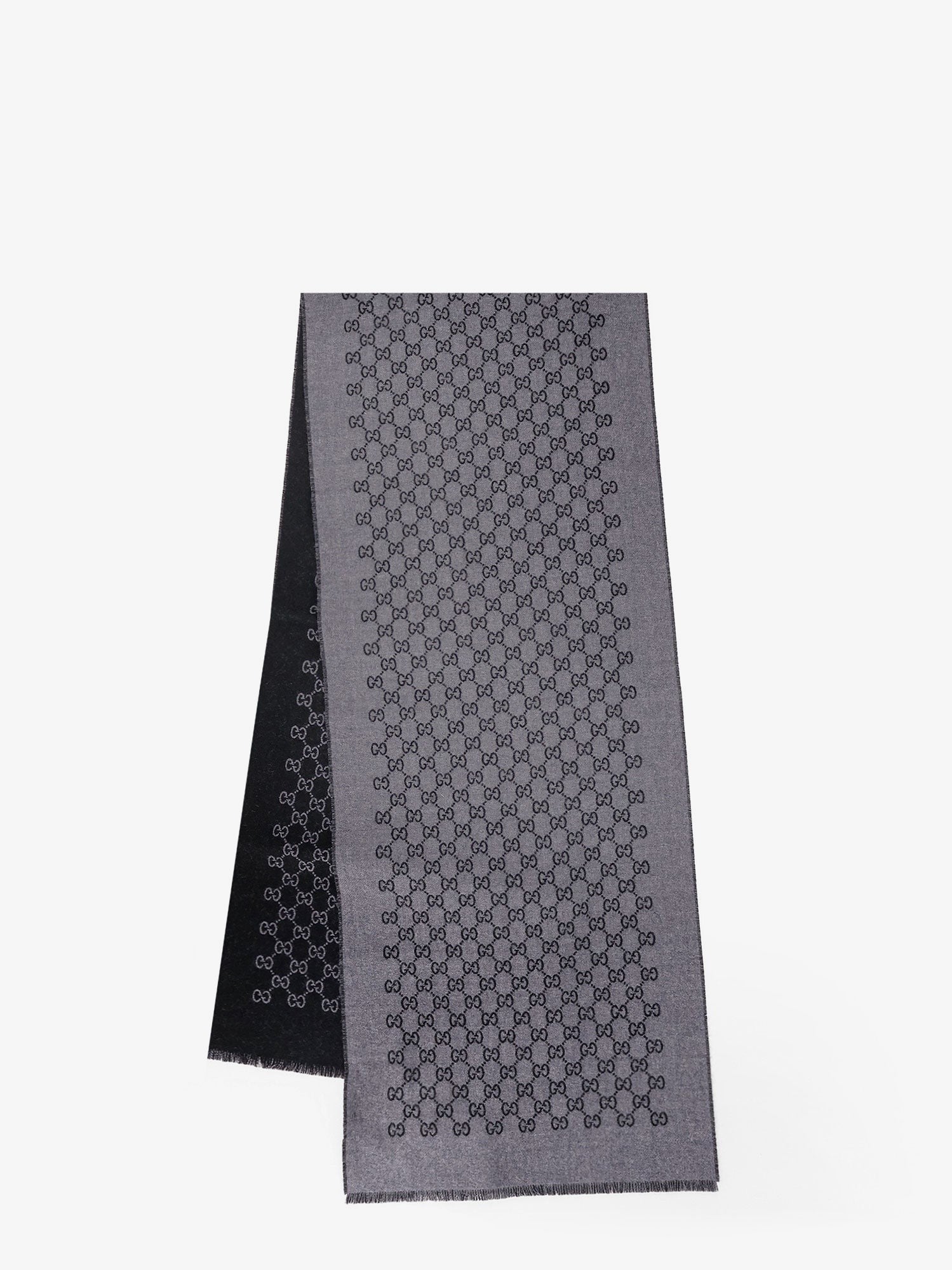 Gucci Reversible jacquard wool scarf