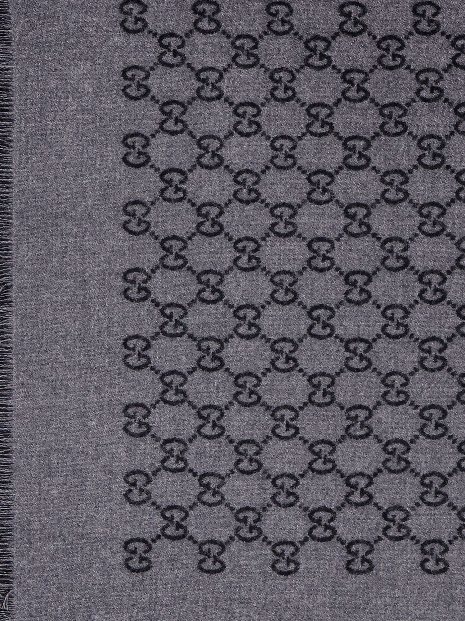 Gucci Reversible jacquard wool scarf