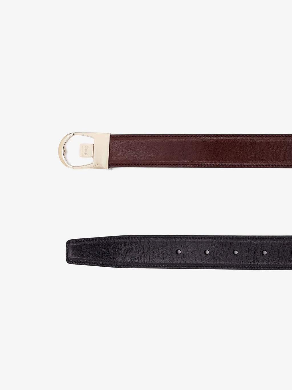 Saint Laurent Oboustranný kožený pásek