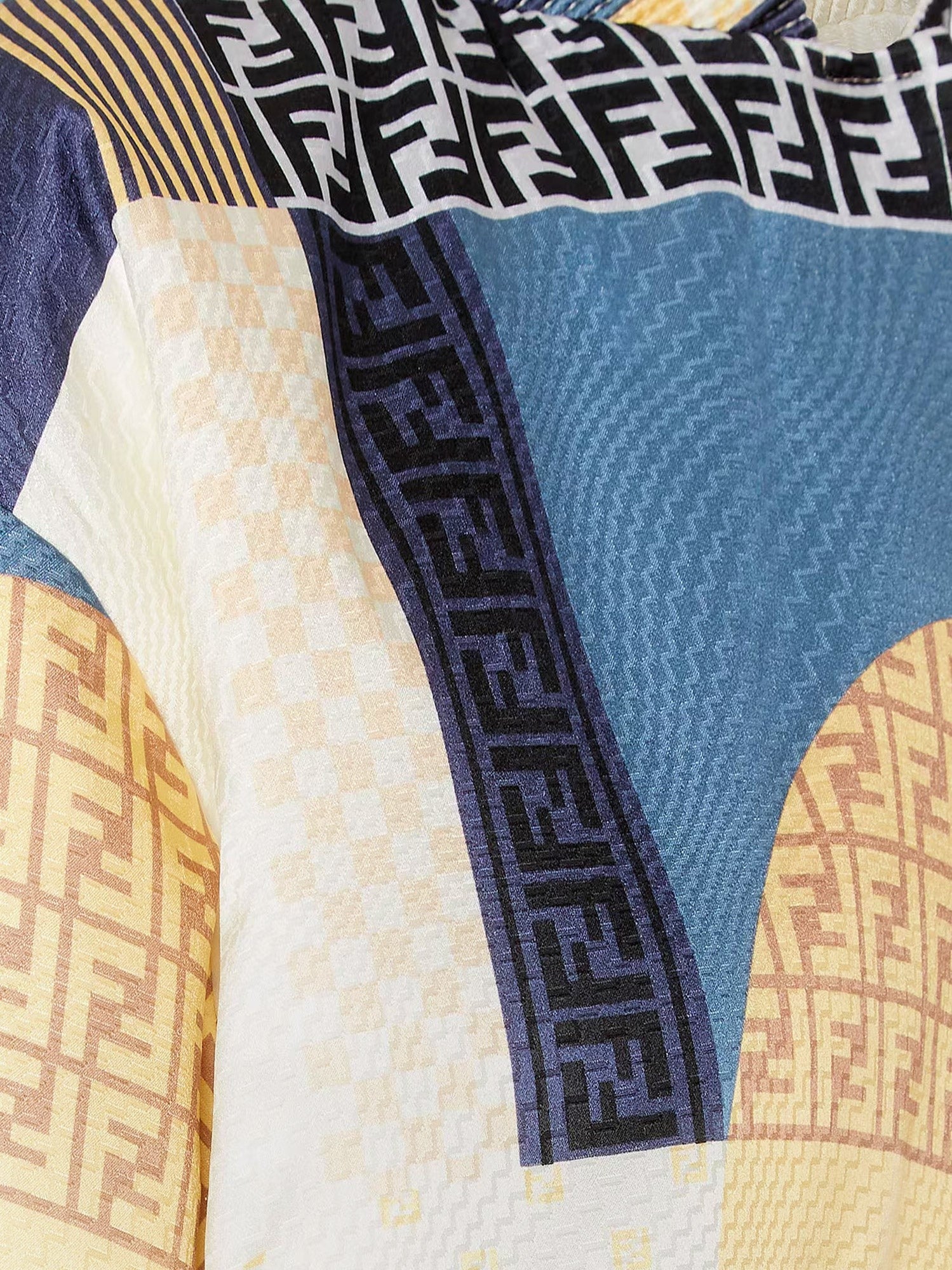 FENDI★リバーシブルパッチワークシルクボンバー Fendi リバーシブルパッチワークシルクボンバー | ブルー – MoonFits