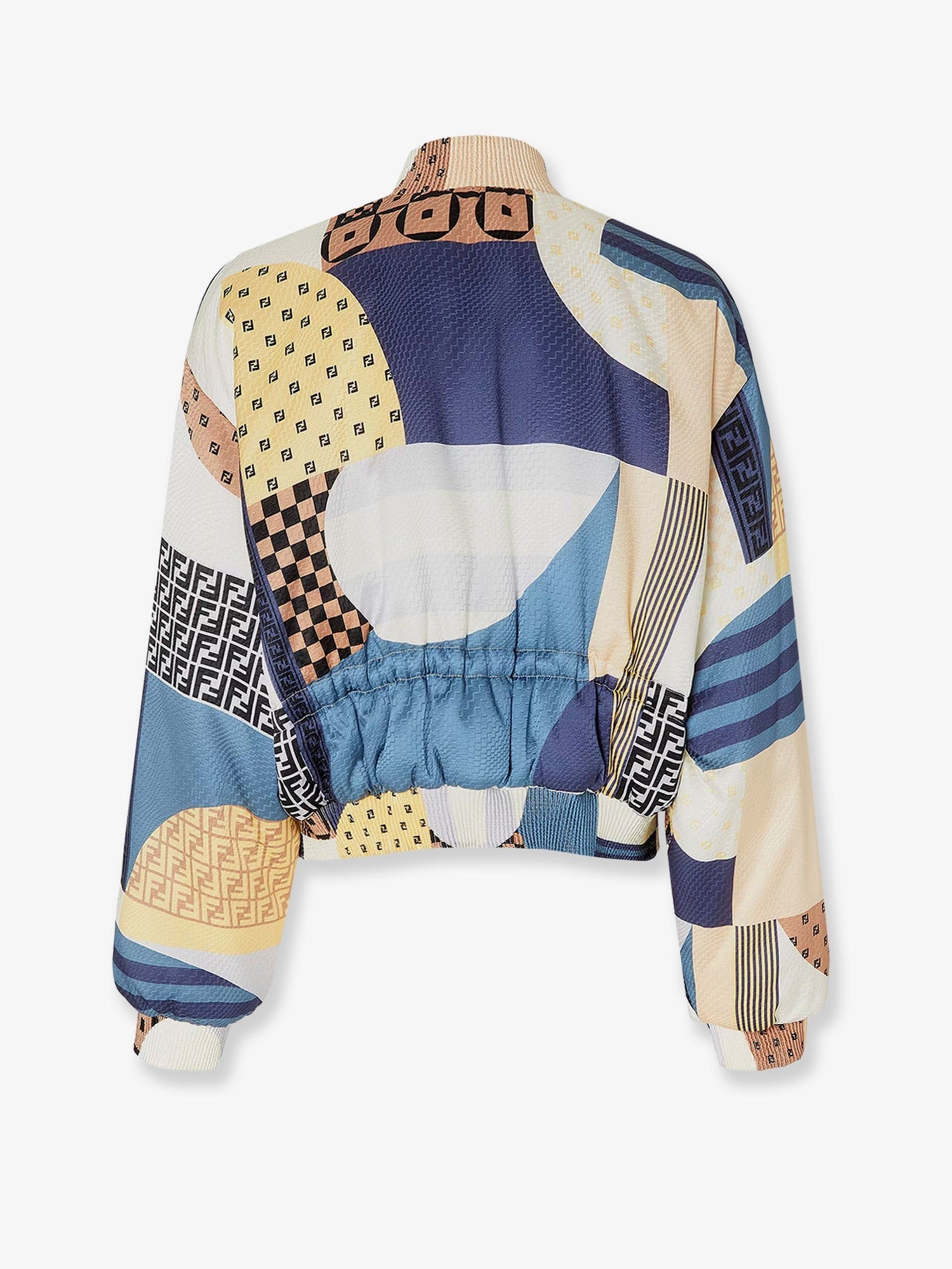 Fendi Αναστρέψιμο μεταξωτό bomber patchwork